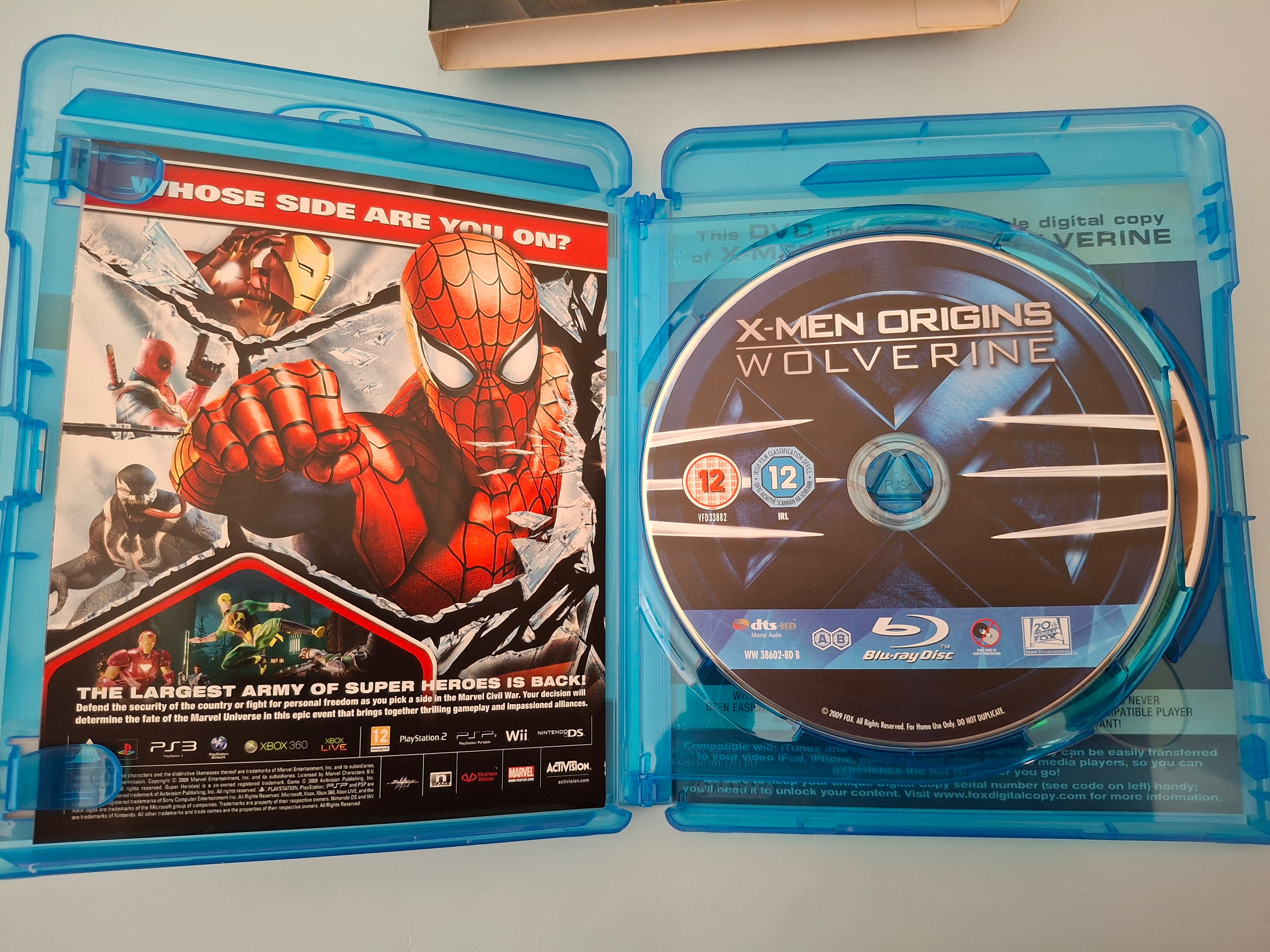 X-Men Origins: Wolverine (Blu-ray + DVD Triple Play Edition, 2009) Pre-Owned