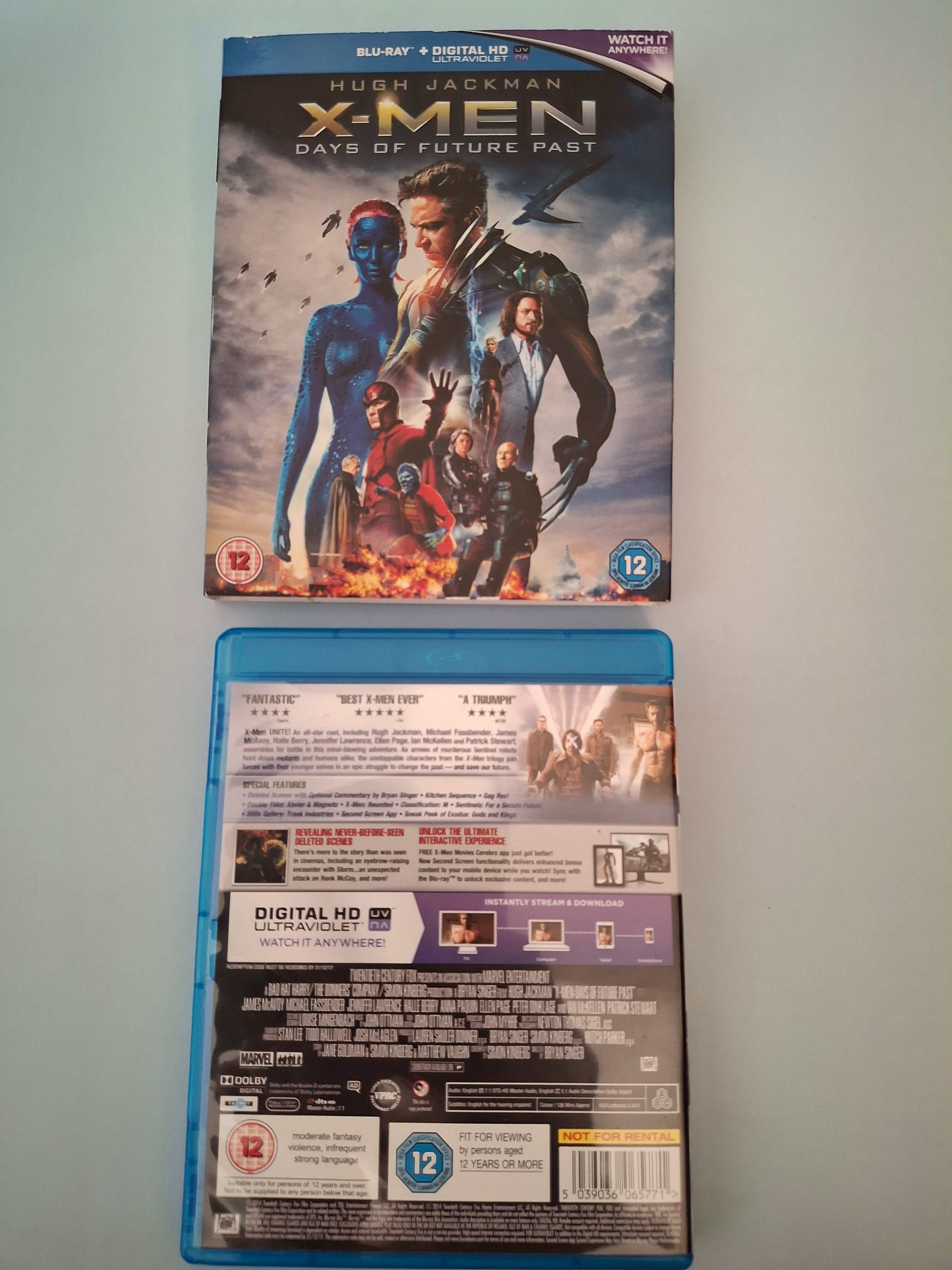 X-Men: Days of Future Past (Blu-ray + Slipcover, 2014) Pre-Owned