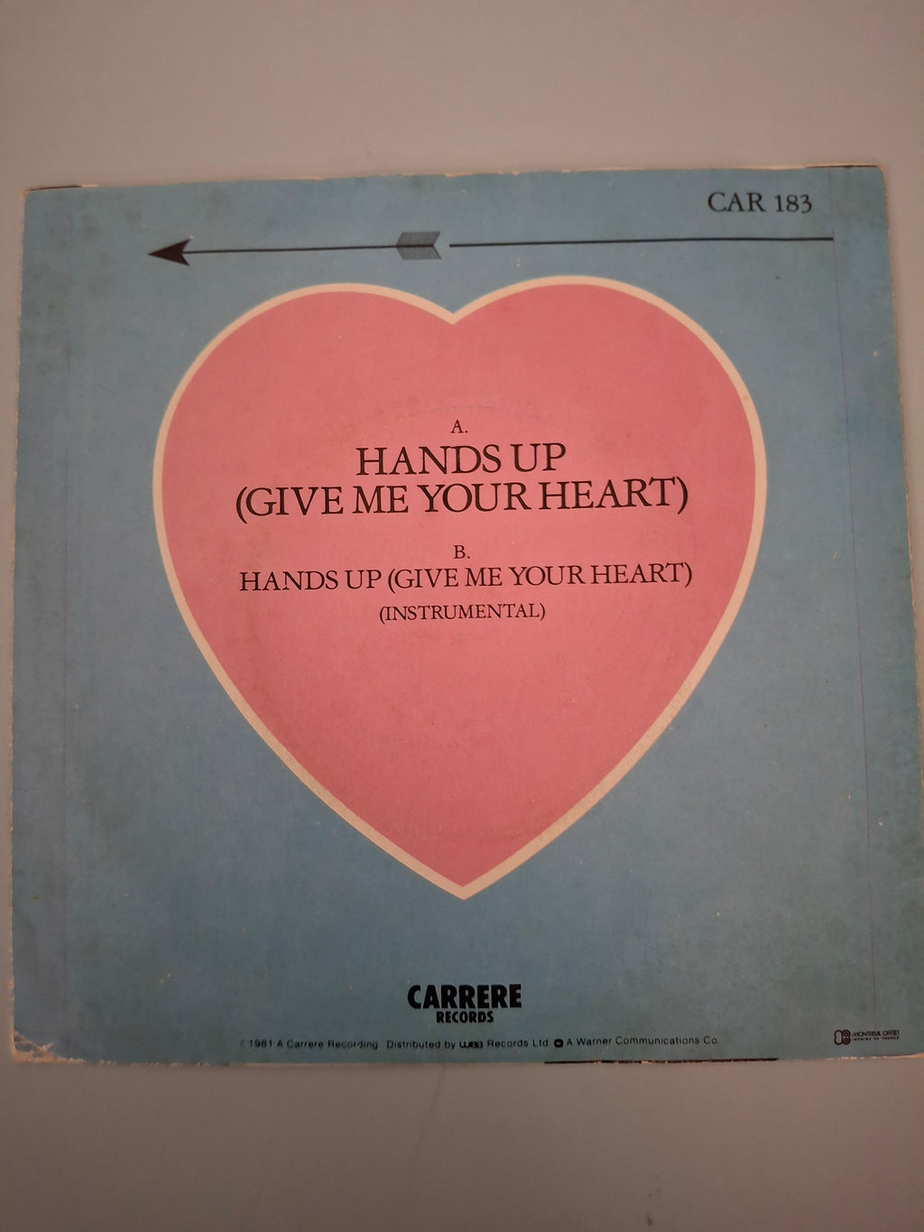 Ottawan - Hands Up (Give Me Your Heart) 7" Vinyl Single (1981 Euro-Disco Classic)