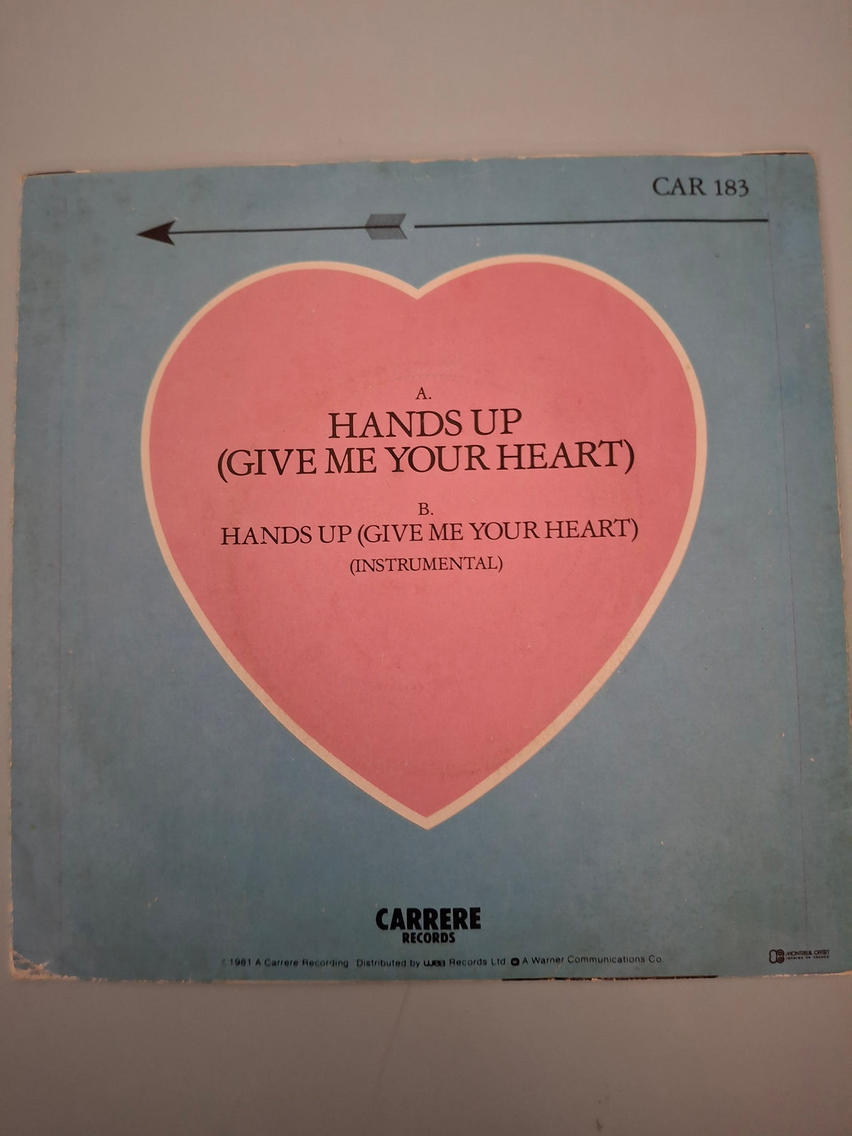 Ottawan - Hands Up (Give Me Your Heart) 7" Vinyl Single (1981 Euro-Disco Classic)
