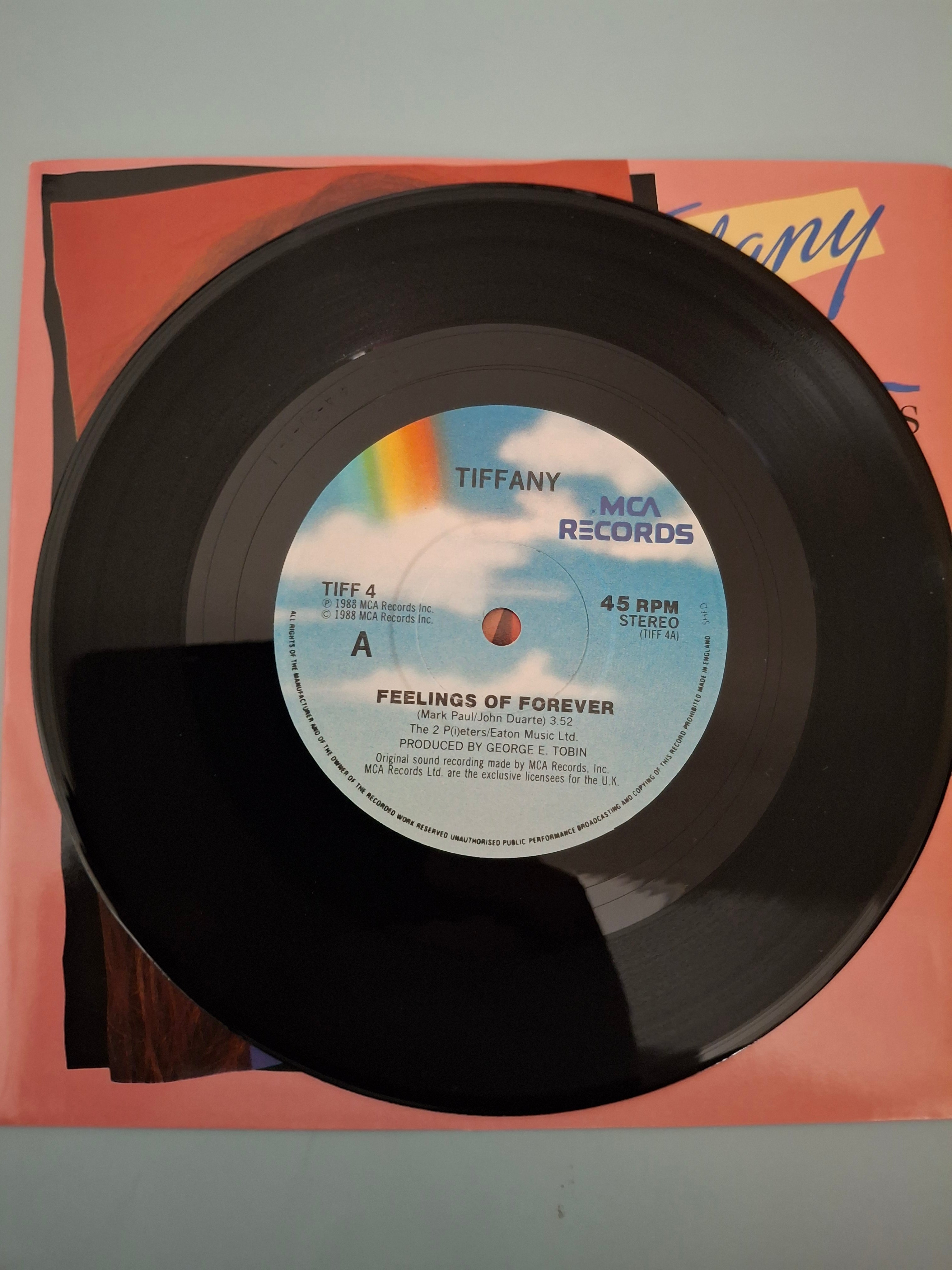 Tiffany - Feelings Of Forever 7" Vinyl Single (1988 UK Pop)