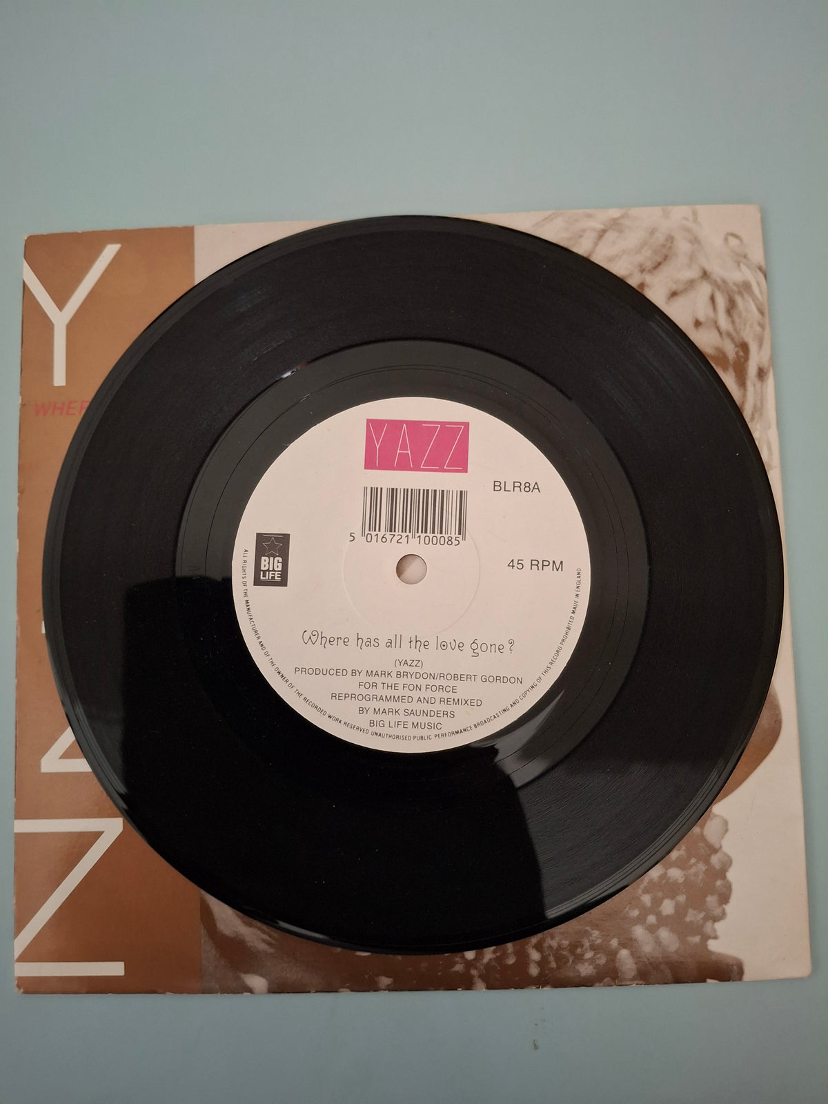 Yazz - Where Has All The Love Gone? 7" Vinyl Single (1989 UK House / Pop)