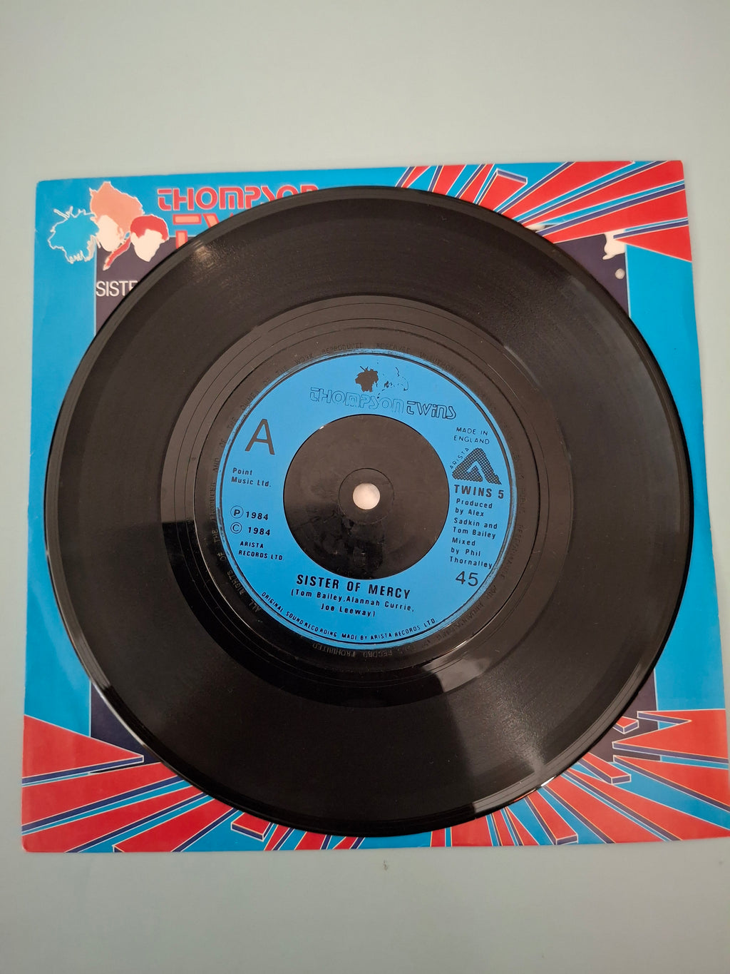 Thompson Twins - Sister Of Mercy 7" Vinyl Single (1984 New Wave Pop)