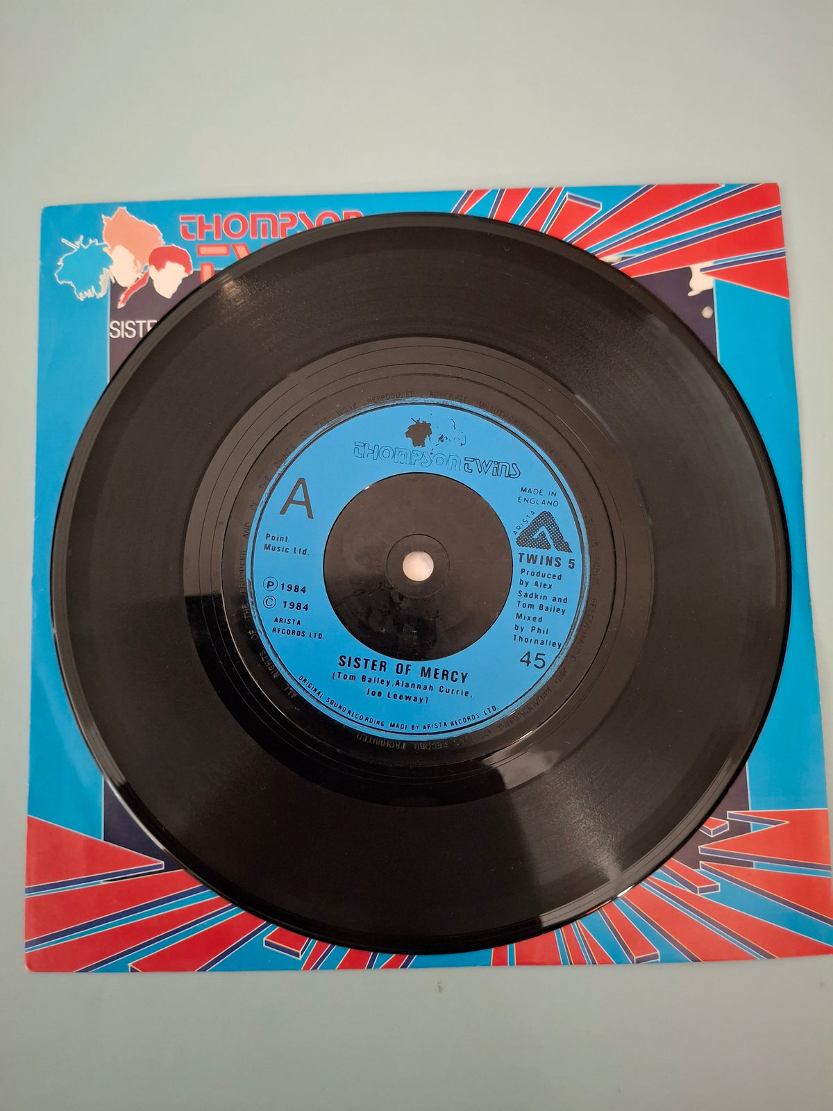 Thompson Twins - Sister Of Mercy 7" Vinyl Single (1984 New Wave Pop)