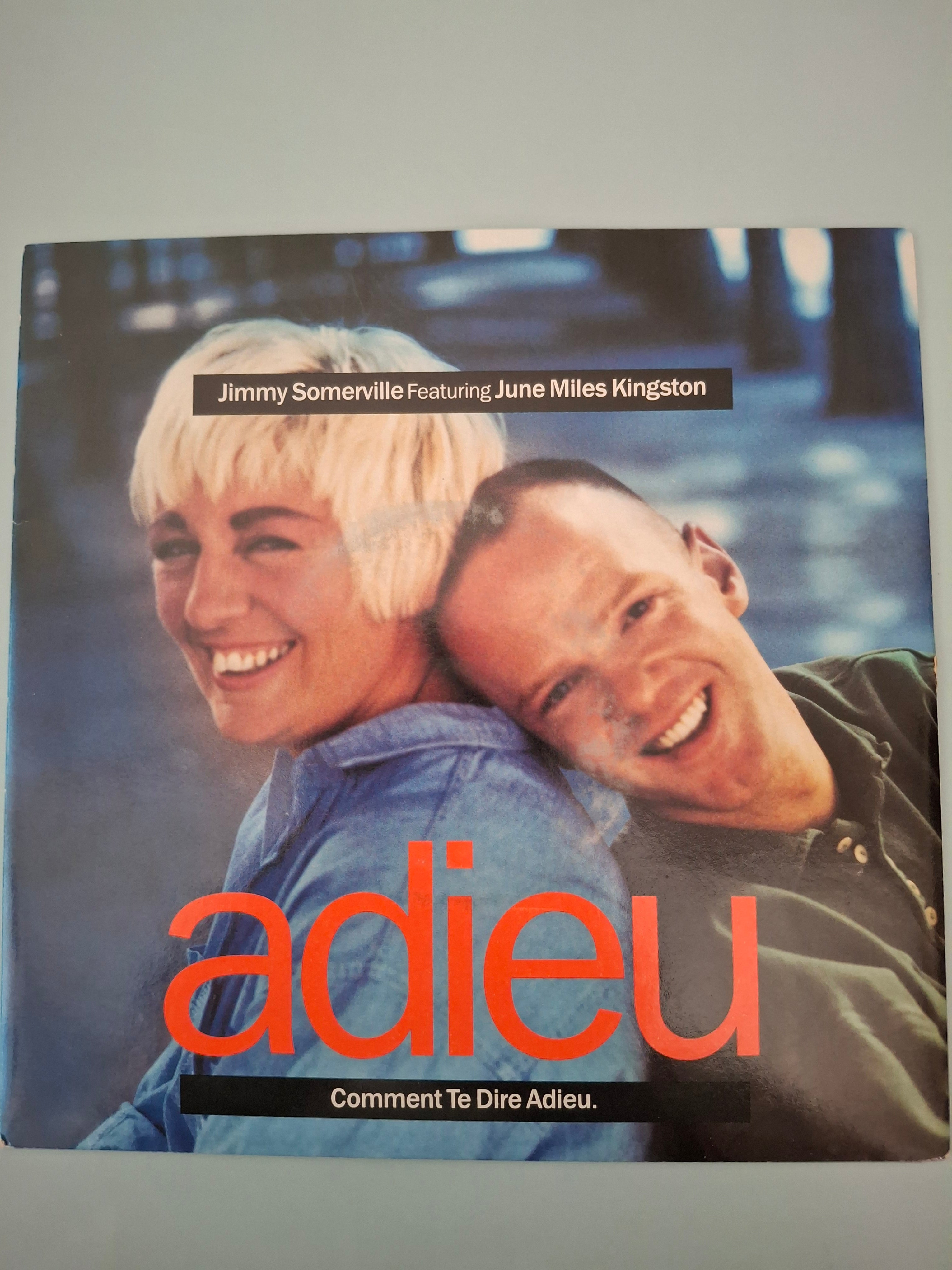 Jimmy Somerville feat. June Miles Kingston - Comment Te Dire Adieu 7" Vinyl Single (1989 Euro-House Pop)