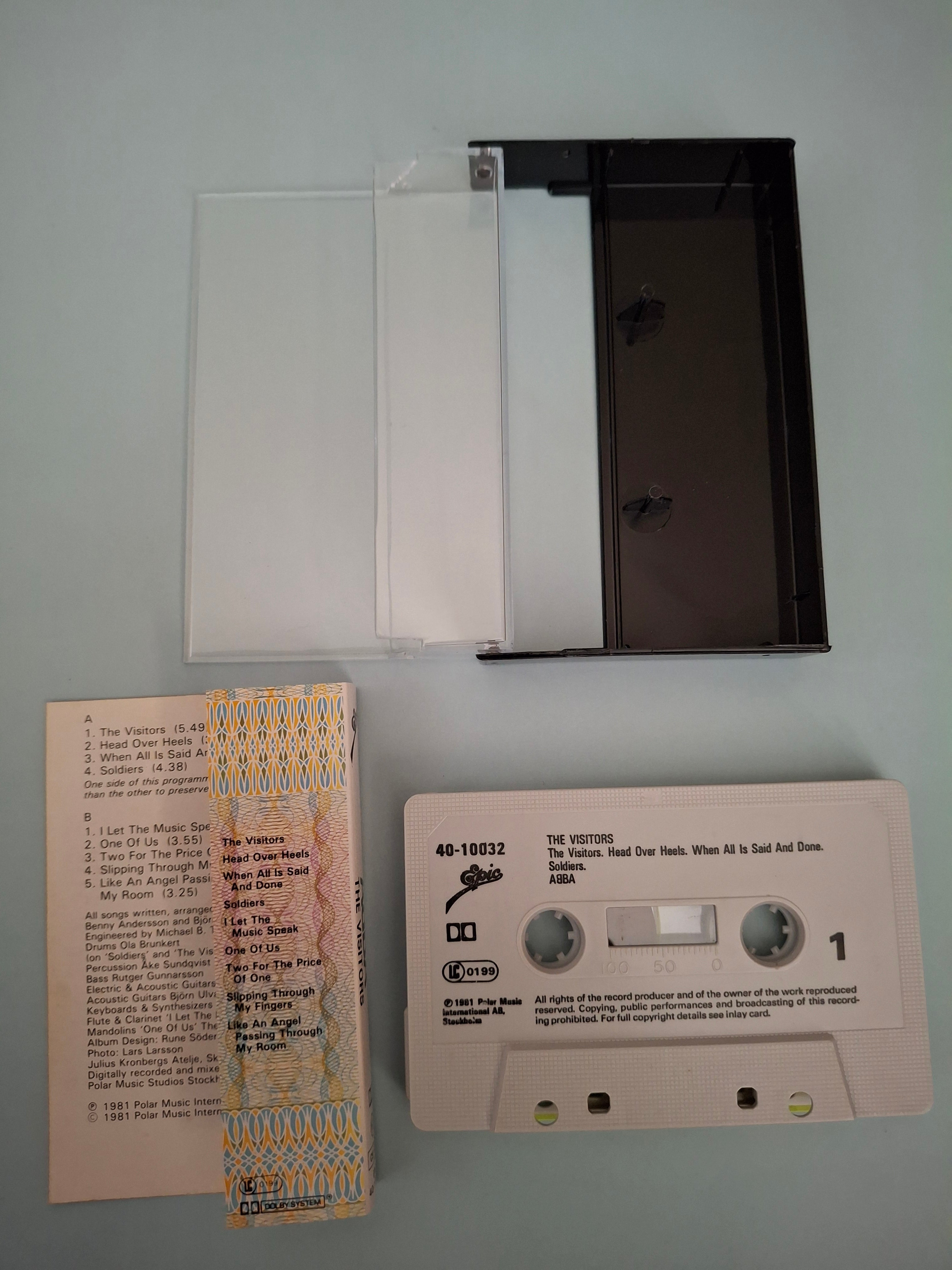 ABBA - The Visitors Original Cassette Tape (1981 UK Epic First Pressing)