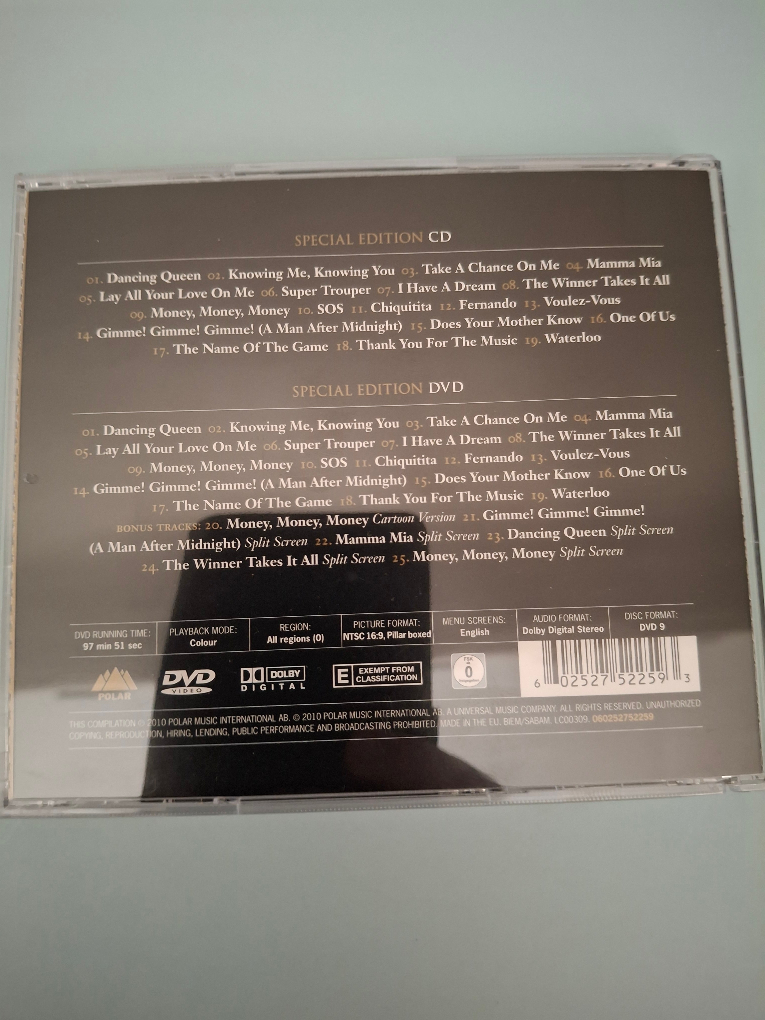 ABBA - Gold (Greatest Hits) CD/DVD Special Edition (2010 UK / EU Premium Box Set)