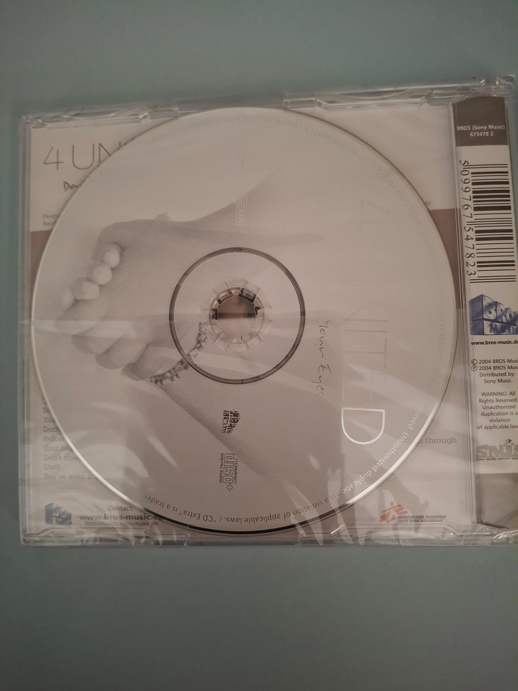4 United - Don't Close Your Eyes (Rare 2004 Enhanced Maxi-CD Single) - Brand New & Sealed
