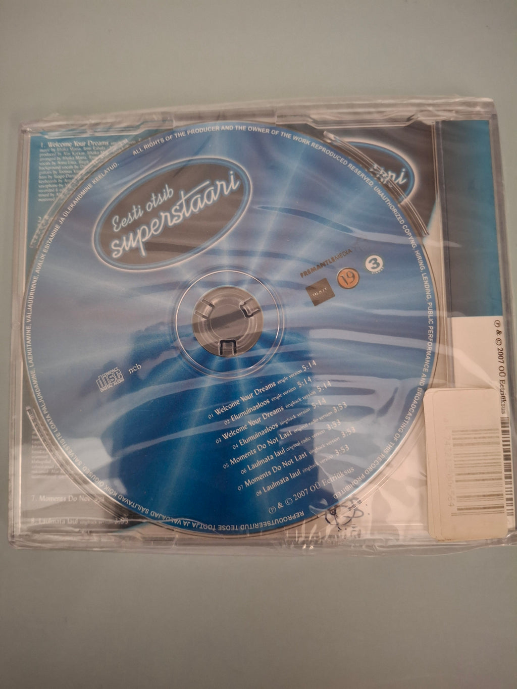Eesti Otsib Superstaari - Official Season 1 Theme Maxi-CD Single (2007) - Brand New & Sealed