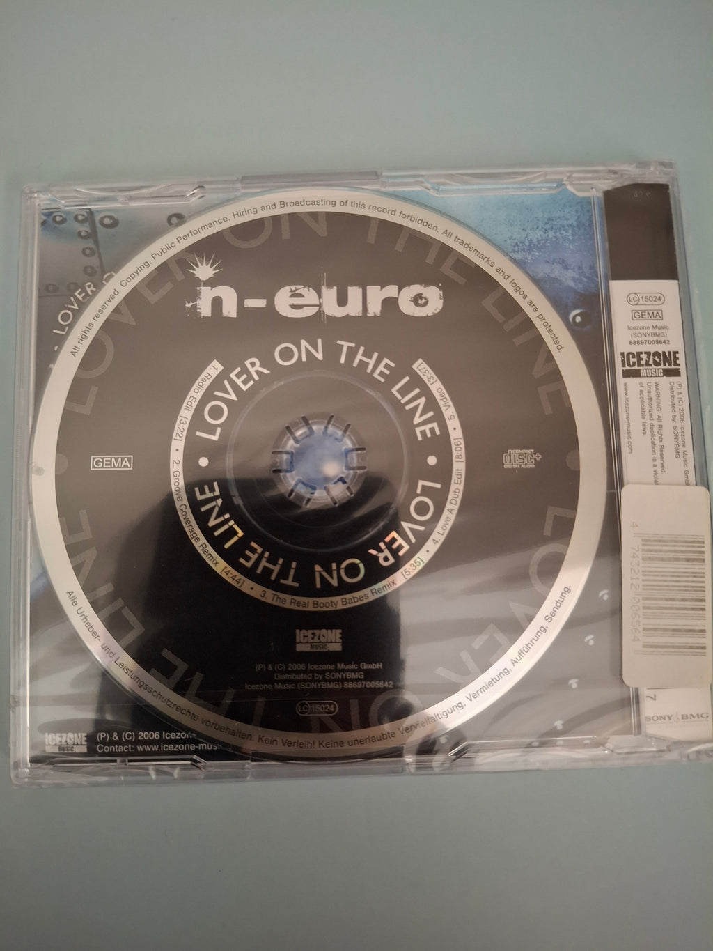 N-Euro - Lover On The Line (Rare 2006 Eurodance Enhanced Maxi-CD Single) - Brand New & Sealed