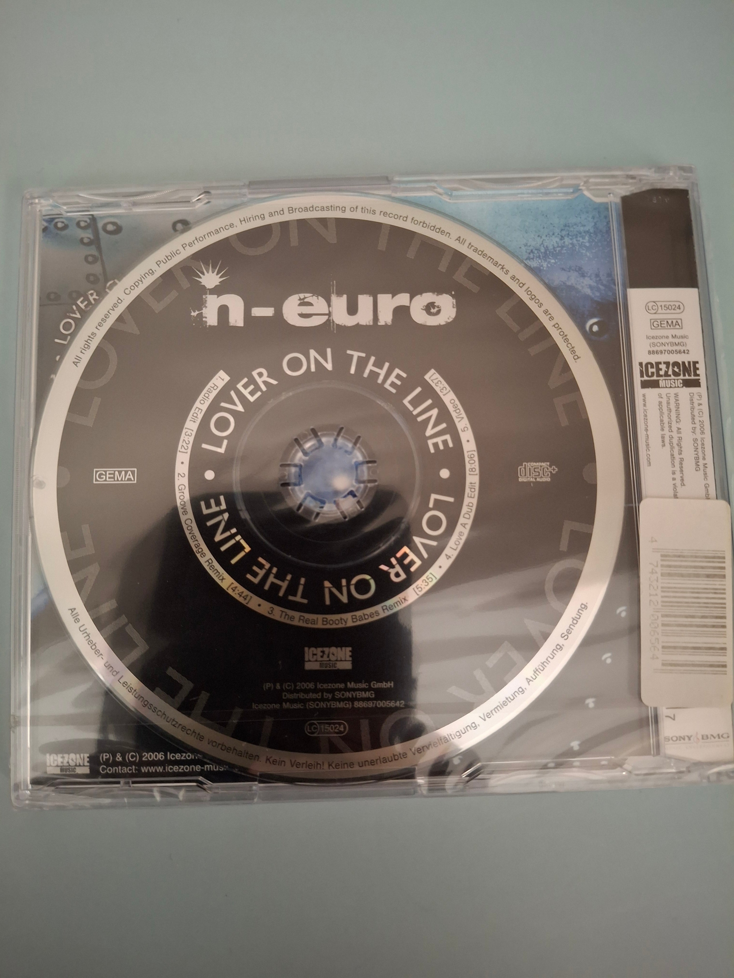 N-Euro - Lover On The Line (Rare 2006 Eurodance Enhanced Maxi-CD Single) - Brand New & Sealed