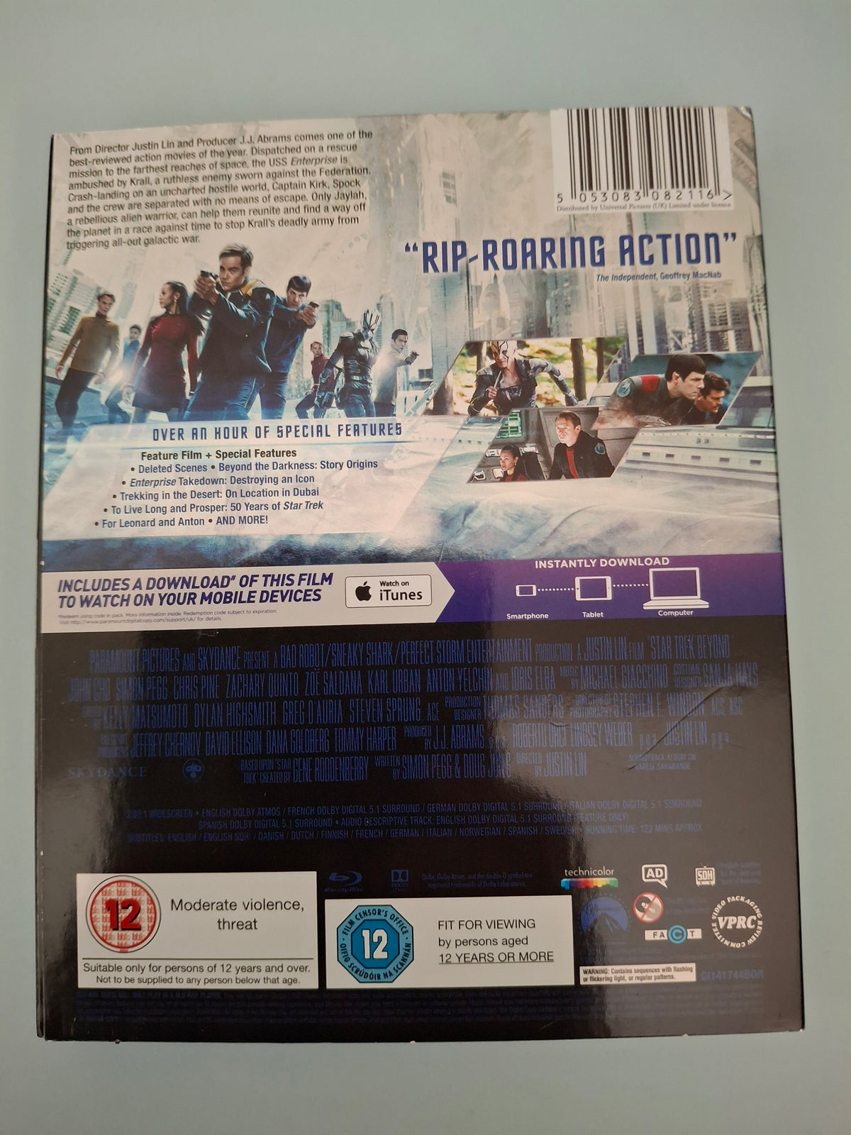 Star Trek Beyond Blu-ray with Slipcover & Over 1 Hour of Special Features (2016 UK Release)