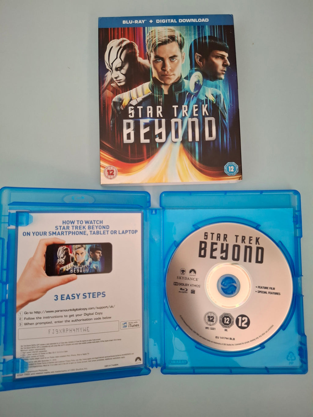 Star Trek Beyond Blu-ray with Slipcover & Over 1 Hour of Special Features (2016 UK Release)