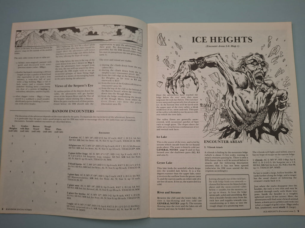 UK5 Eye of the Serpent - Vintage 1984 Advanced Dungeons & Dragons AD&D Module (TSR)