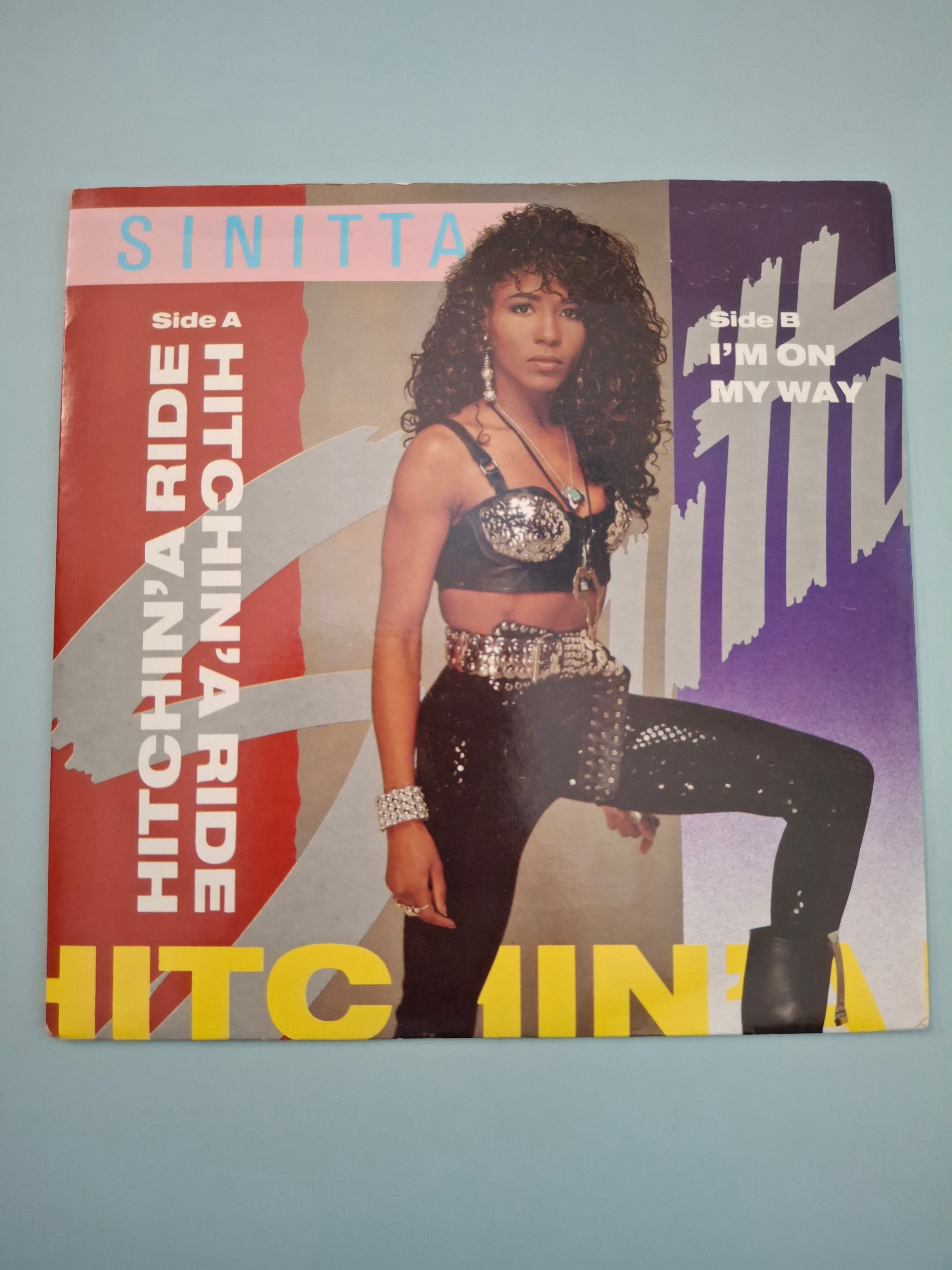 Sinitta - Hitchin' A Ride (Original 1990 UK 7" Vinyl Single, Fanfare FAN 24)