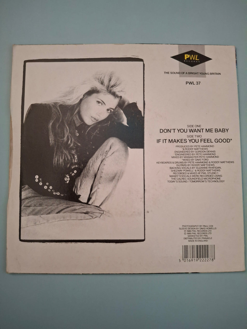 Mandy - Don't You Want Me Baby (Original 1989 UK 7" Vinyl Single, PWL 37)