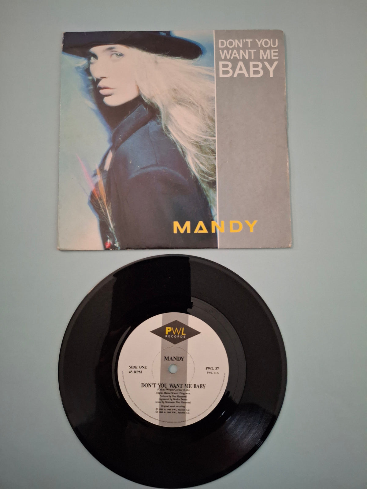 Mandy - Don't You Want Me Baby (Original 1989 UK 7" Vinyl Single, PWL 37)