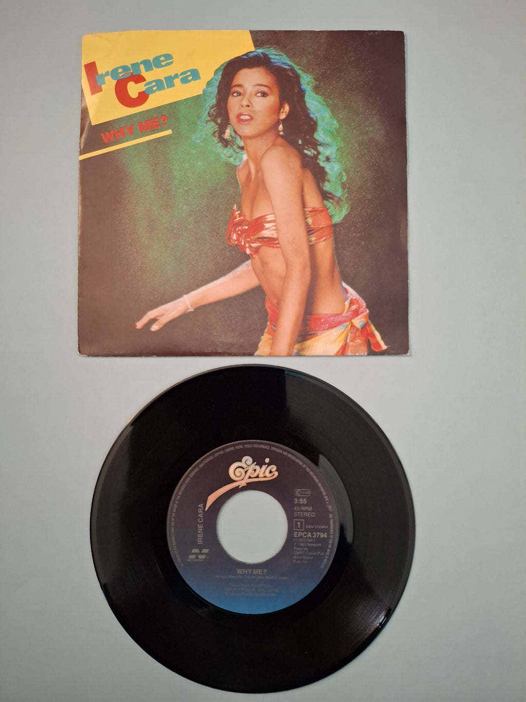 Irene Cara – Why Me? (Original 1983 European 7" Vinyl Single) | Epic EPCA 3794