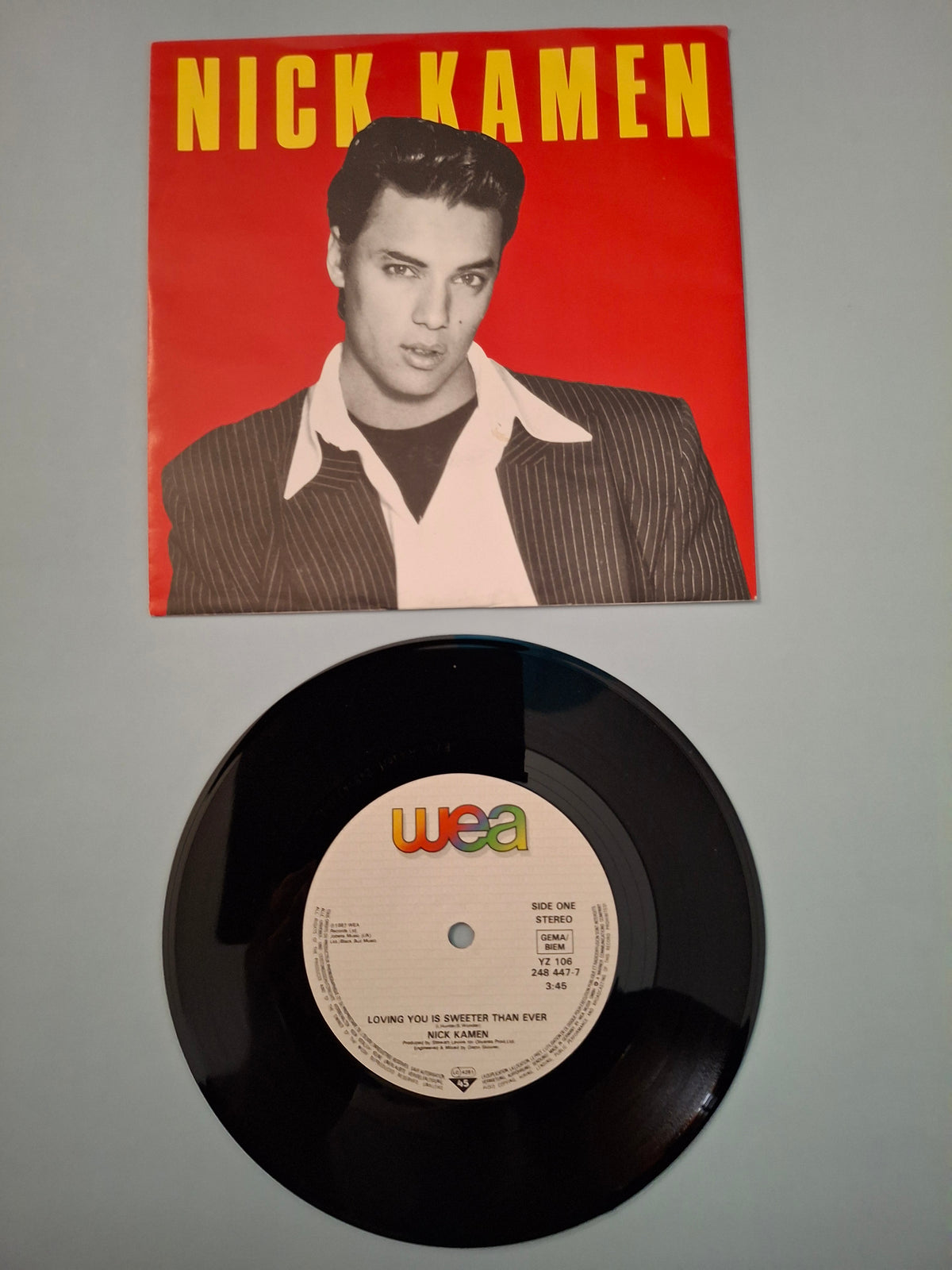 Nick Kamen – Loving You Is Sweeter Than Ever (Original 1987 European 7" Vinyl Single) | WEA YZ 106