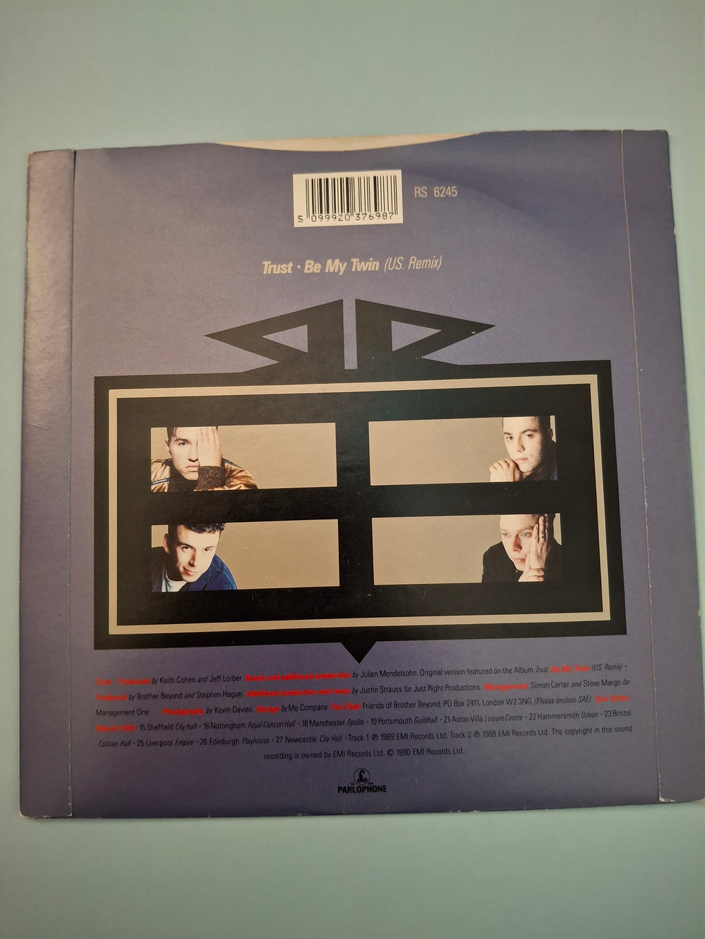 Brother Beyond – Trust (Original 1989/1990 UK Limited Edition Signed Disc 7" Vinyl Single) | Parlophone RS 6245