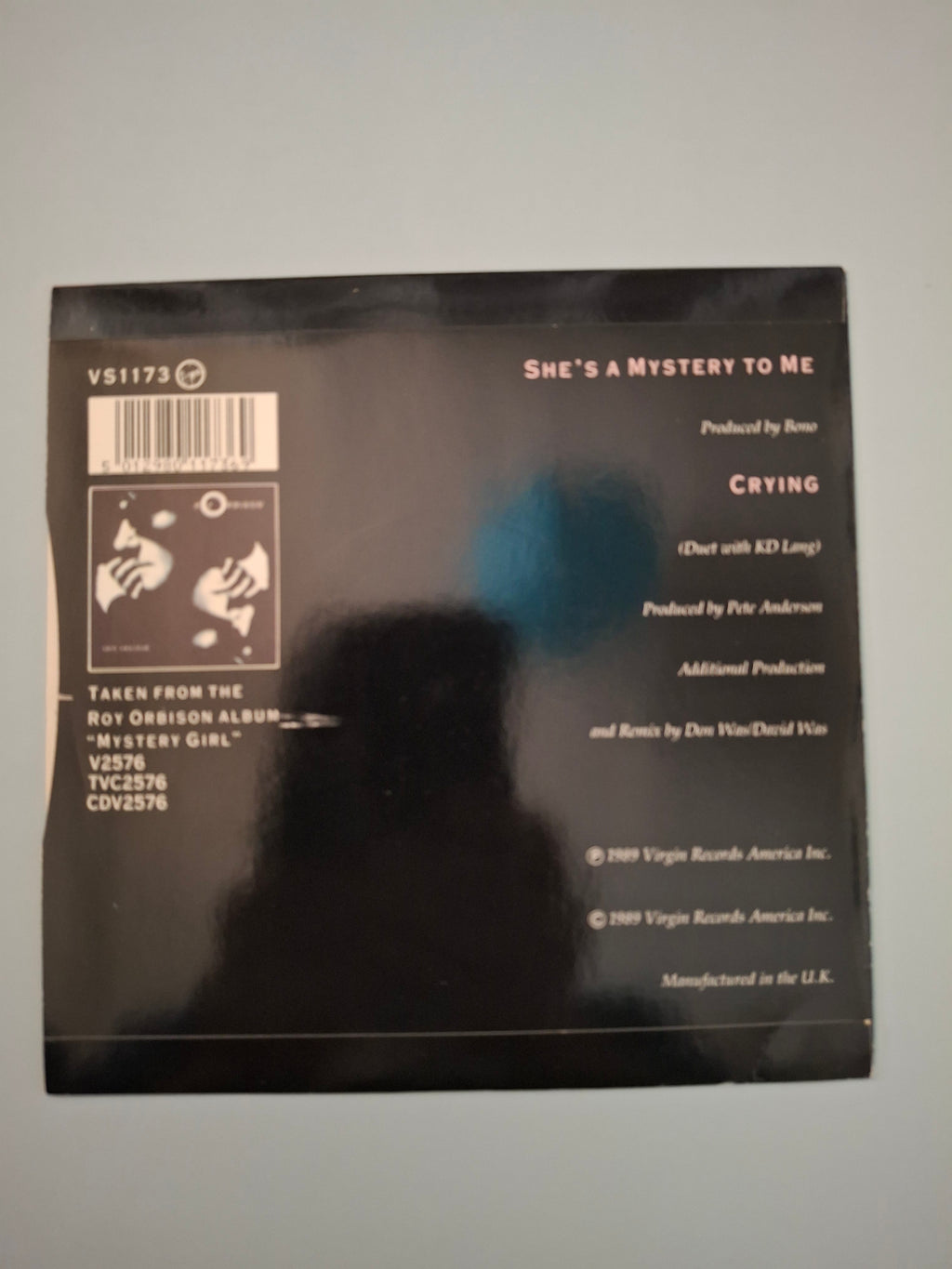 Roy Orbison – She's A Mystery To Me (Original 1989 UK 7" Vinyl Single) | Virgin VS 1173