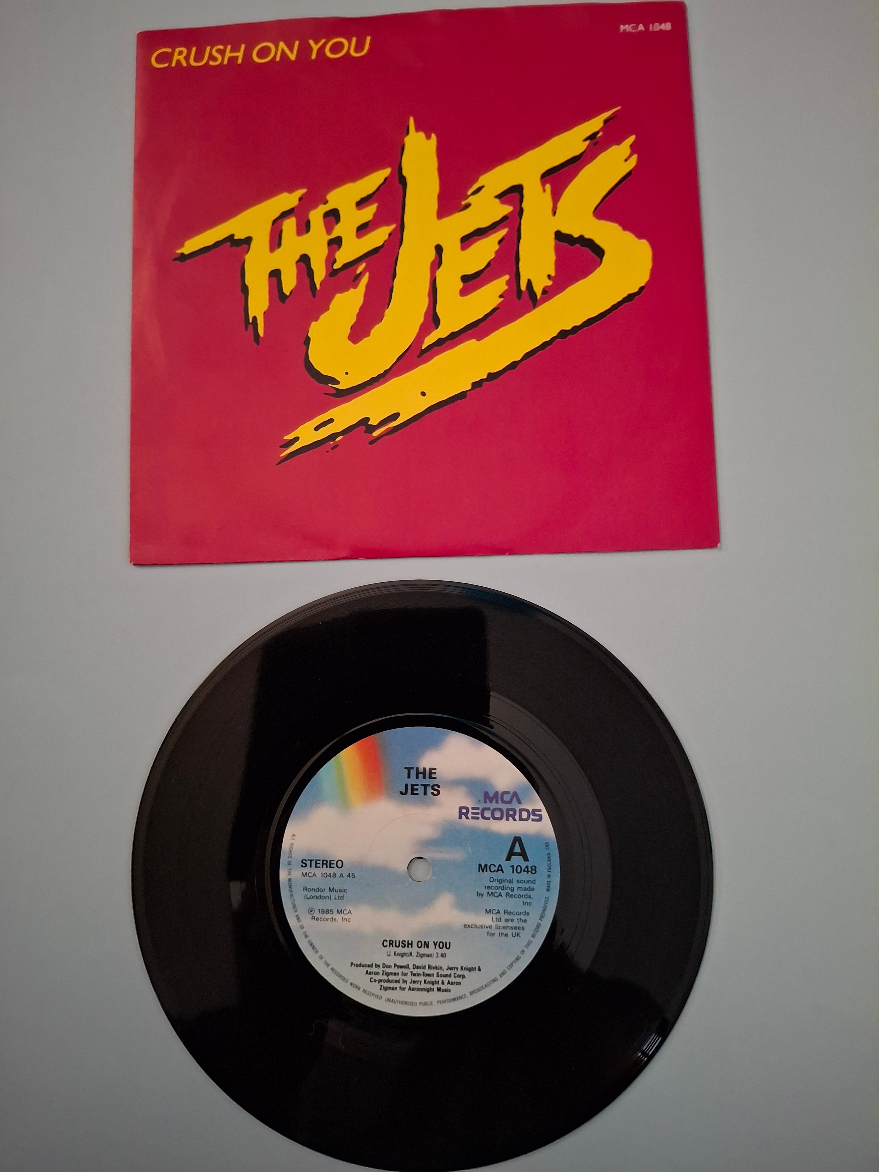 The Jets - Crush On You - 1985 UK First Pressing 7" Vinyl Single (MCA 1048)