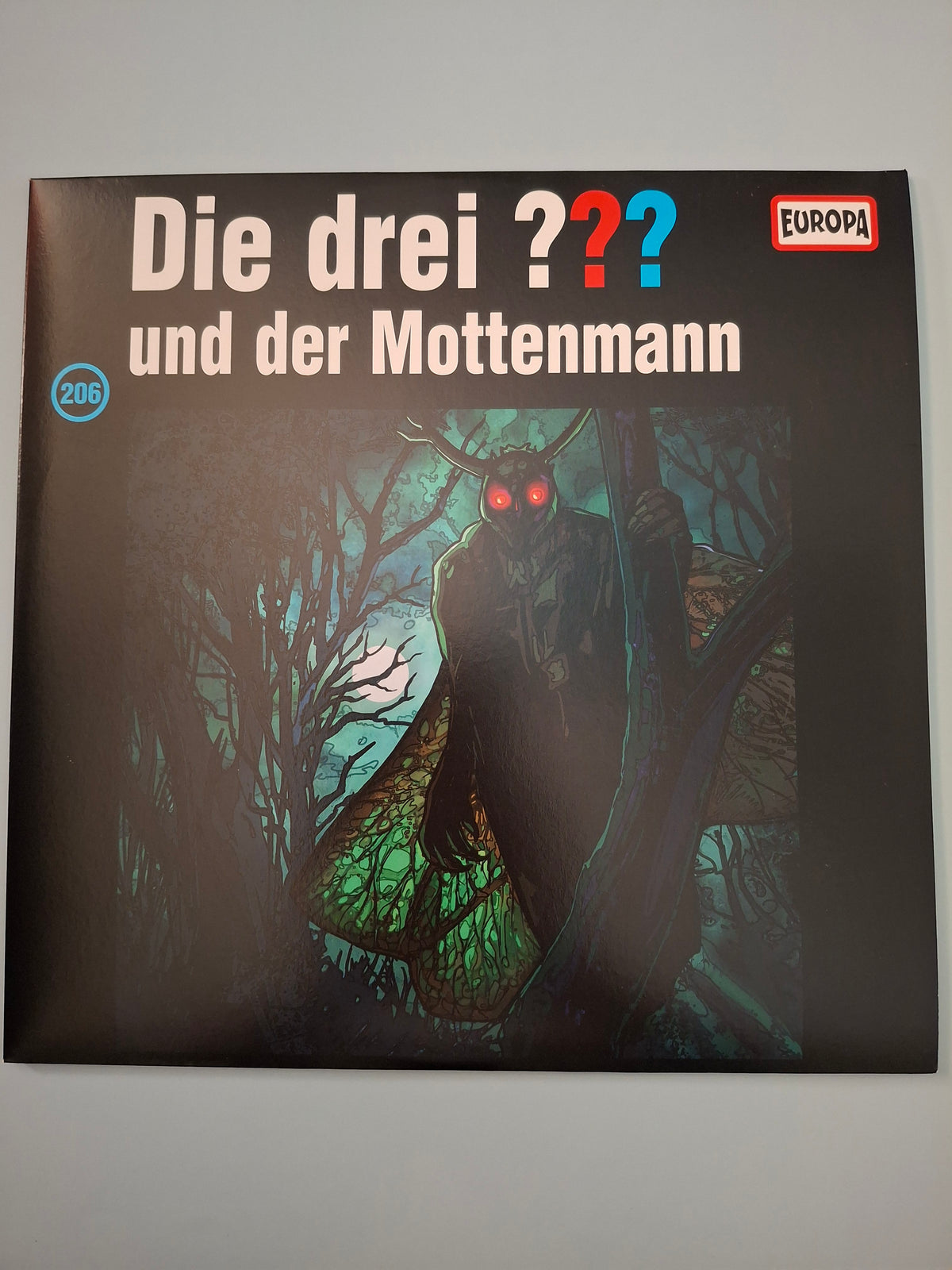 Die drei ??? - Folge 206: und der Mottenmann - Rare German Audio Play 2LP Vinyl Set - EUROPA Out Of Print