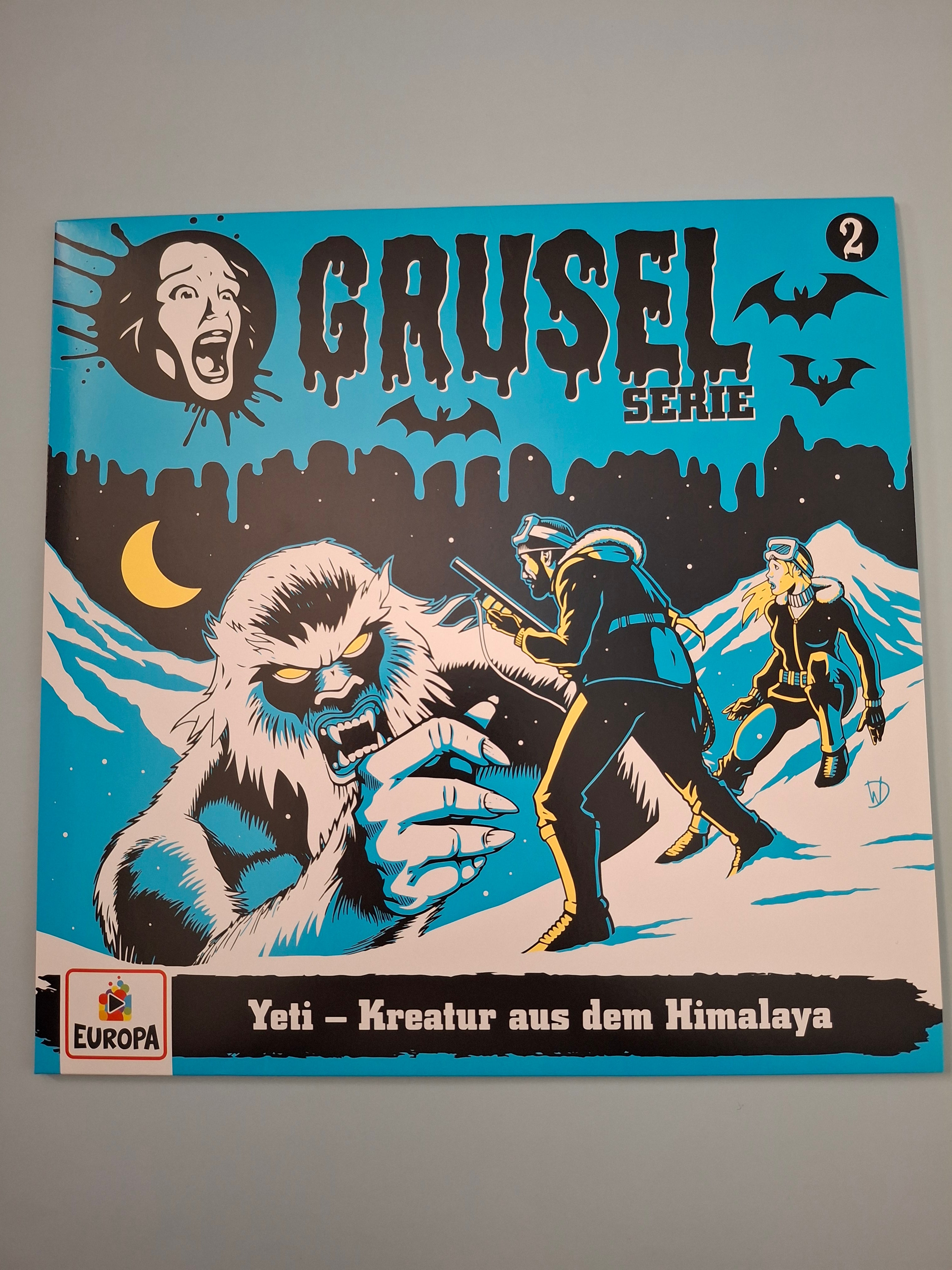 Gruselserie - Folge 2: Yeti – Kreatur aus dem Himalaya - Rare German Horror Audio Play Vinyl LP - EUROPA