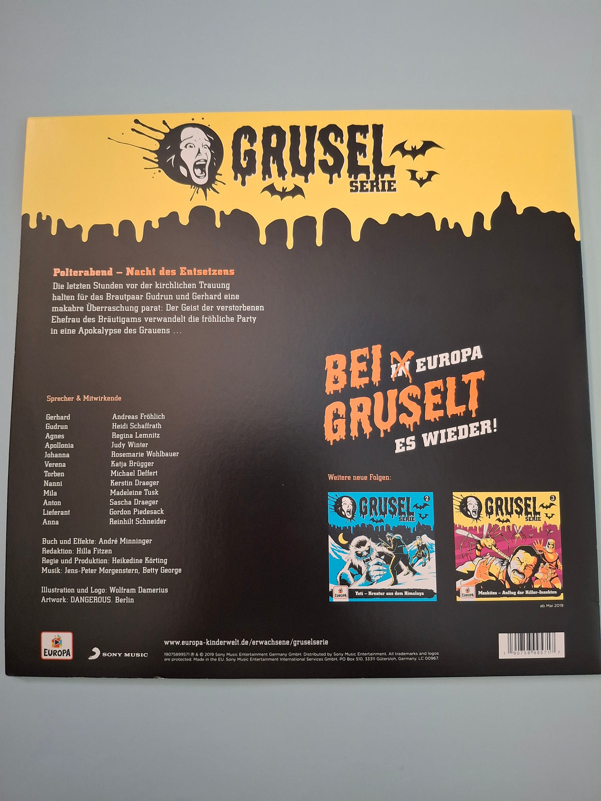 Gruselserie - Folge 1: Polterabend - Nacht des Entsetzens - Rare German Horror Audio Play Vinyl LP - EUROPA