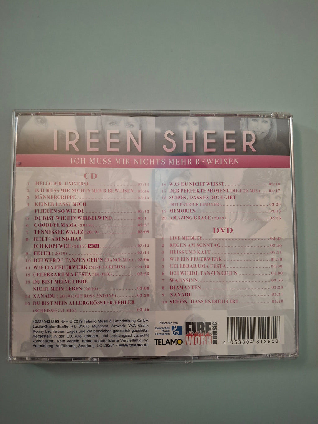 Ireen Sheer - Ich muss mir nichts mehr beweisen - Rare German Schlager CD + DVD Deluxe Edition Set - TELAMO Import