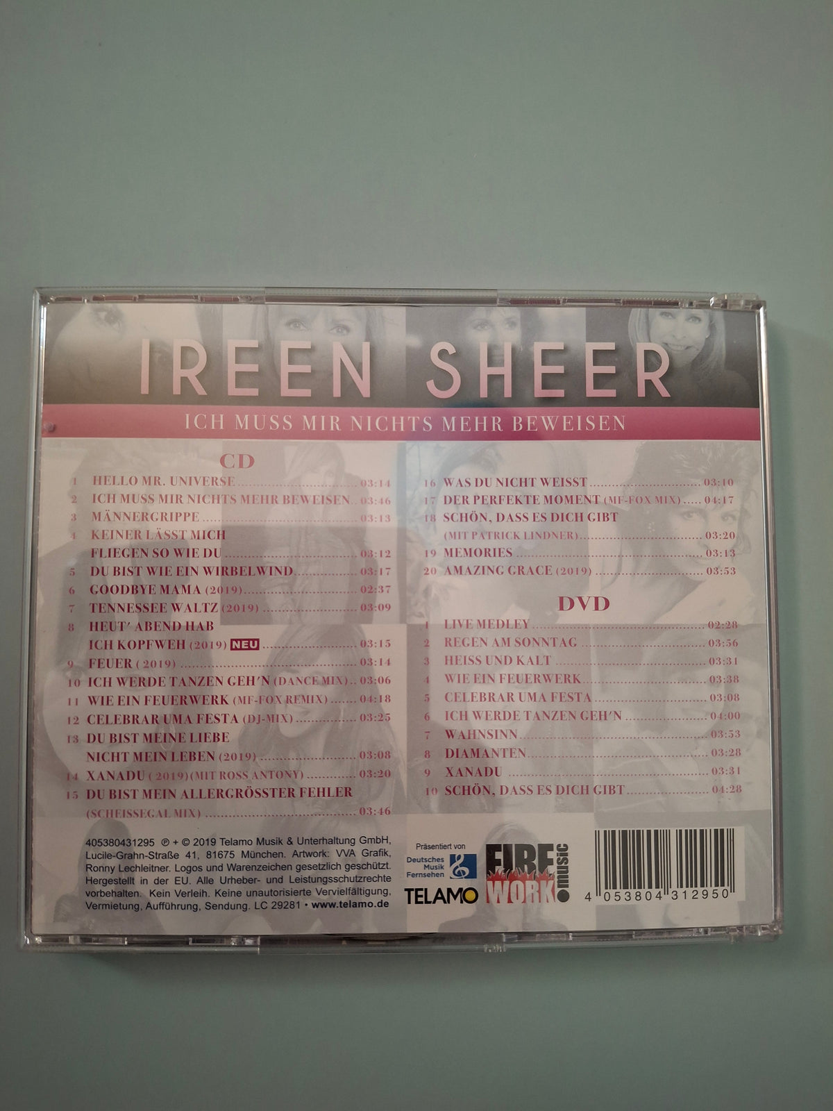 Ireen Sheer - Ich muss mir nichts mehr beweisen - Rare German Schlager CD + DVD Deluxe Edition Set - TELAMO Import
