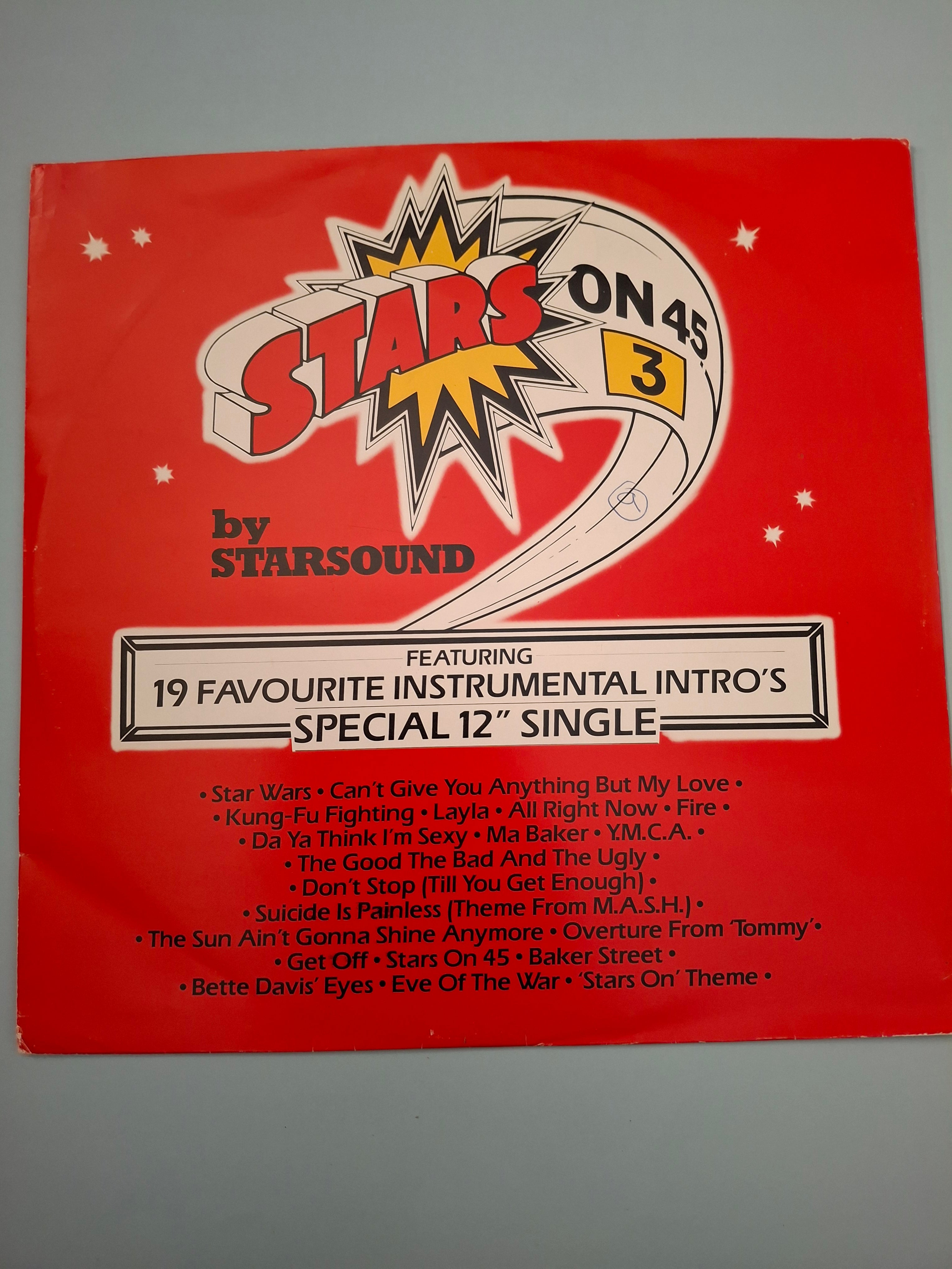 Star Sound - Stars On 45 Volume 3 (1981 CBS UK 12" Vinyl Special Single)
