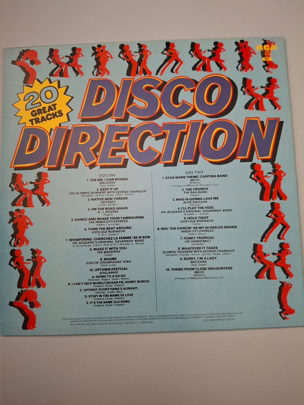 Disco Direction - 20 Great Tracks Continuous Music (1977 RCA Victor UK Vinyl LP Compilation)