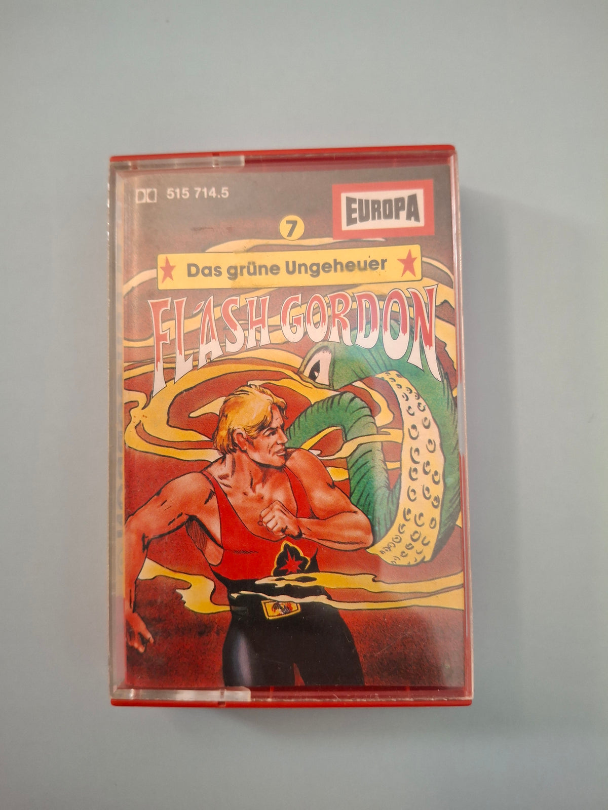 Flash Gordon - Folge 7: Das grüne Ungeheuer - Rare 1980s Vintage German Sci-Fi Cassette - Original EUROPA Yellow Shell Pressing