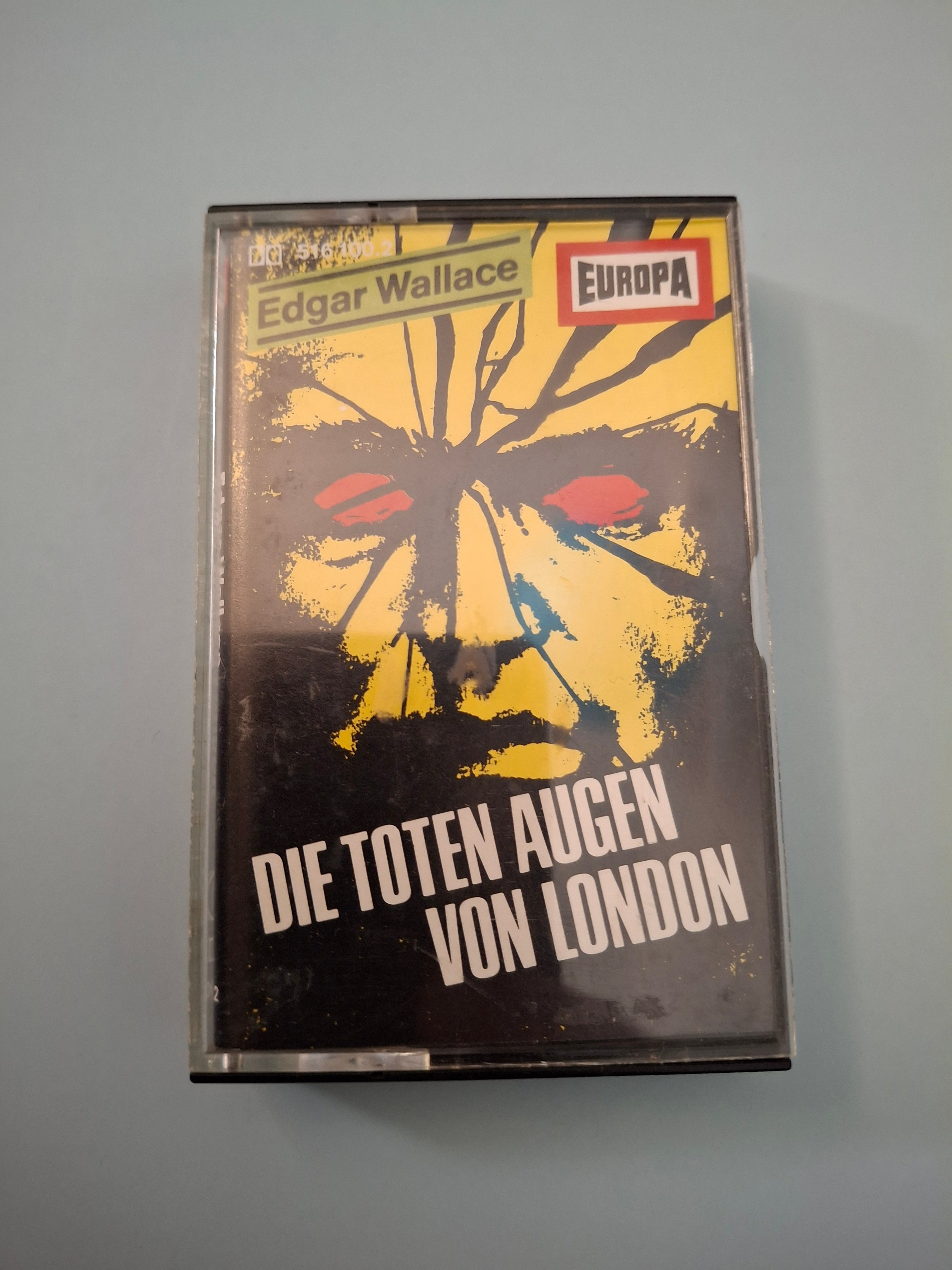 Edgar Wallace - Die toten Augen von London (1) - Rare 1980s Vintage German Crime Audio Play Cassette Tape - Original EUROPA Pressing