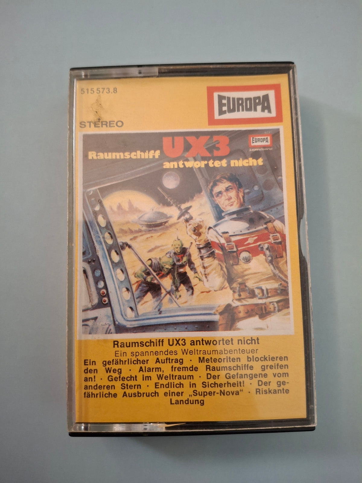 Raumschiff UX3 antwortet nicht - Rare 1970s Vintage German Sci-Fi Audio Play Cassette Tape - Original EUROPA First Pressing