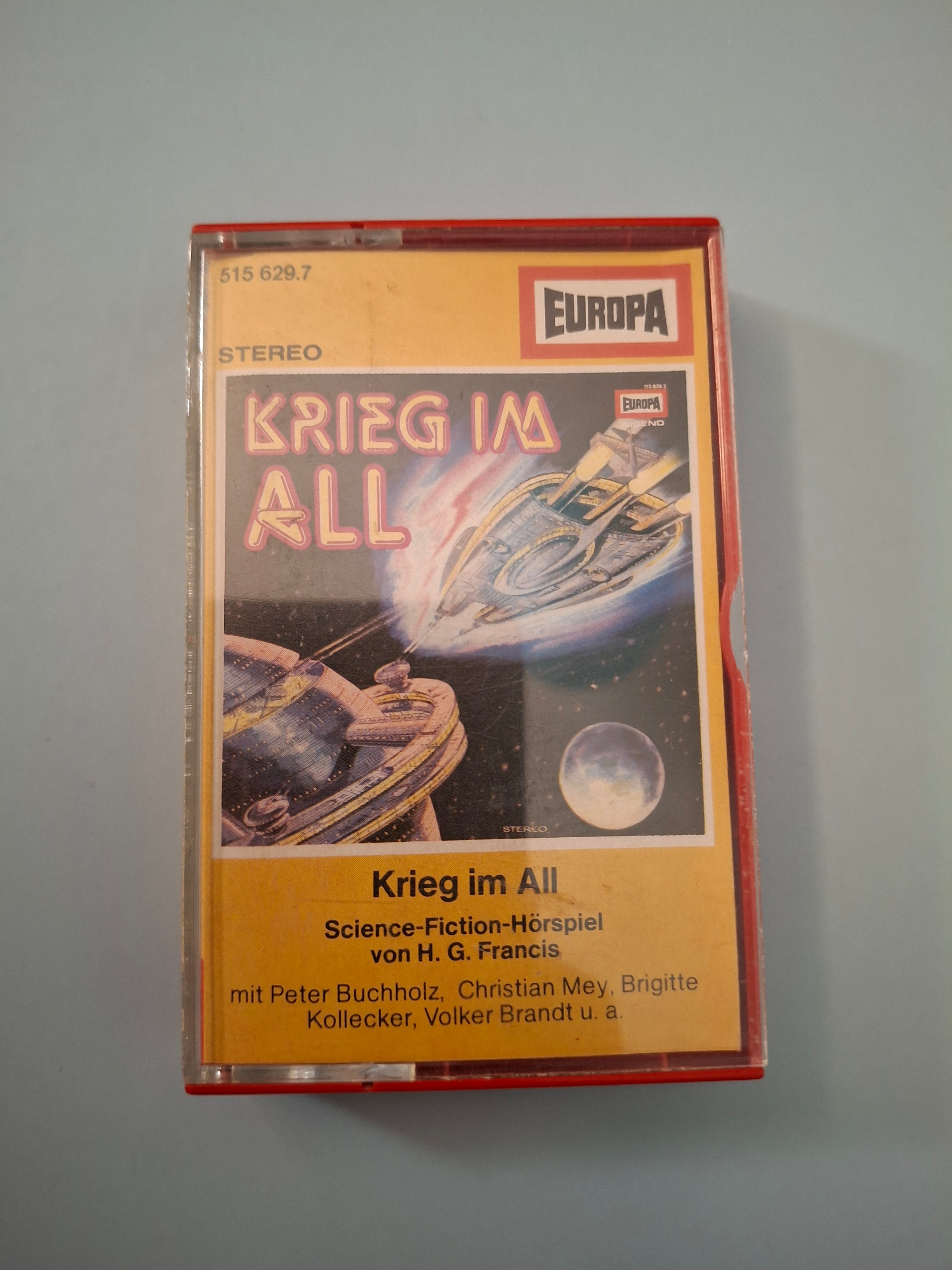 Krieg im All - Rare 1970s Vintage German Sci-Fi Audio Play Cassette Tape - Original EUROPA First Pressing