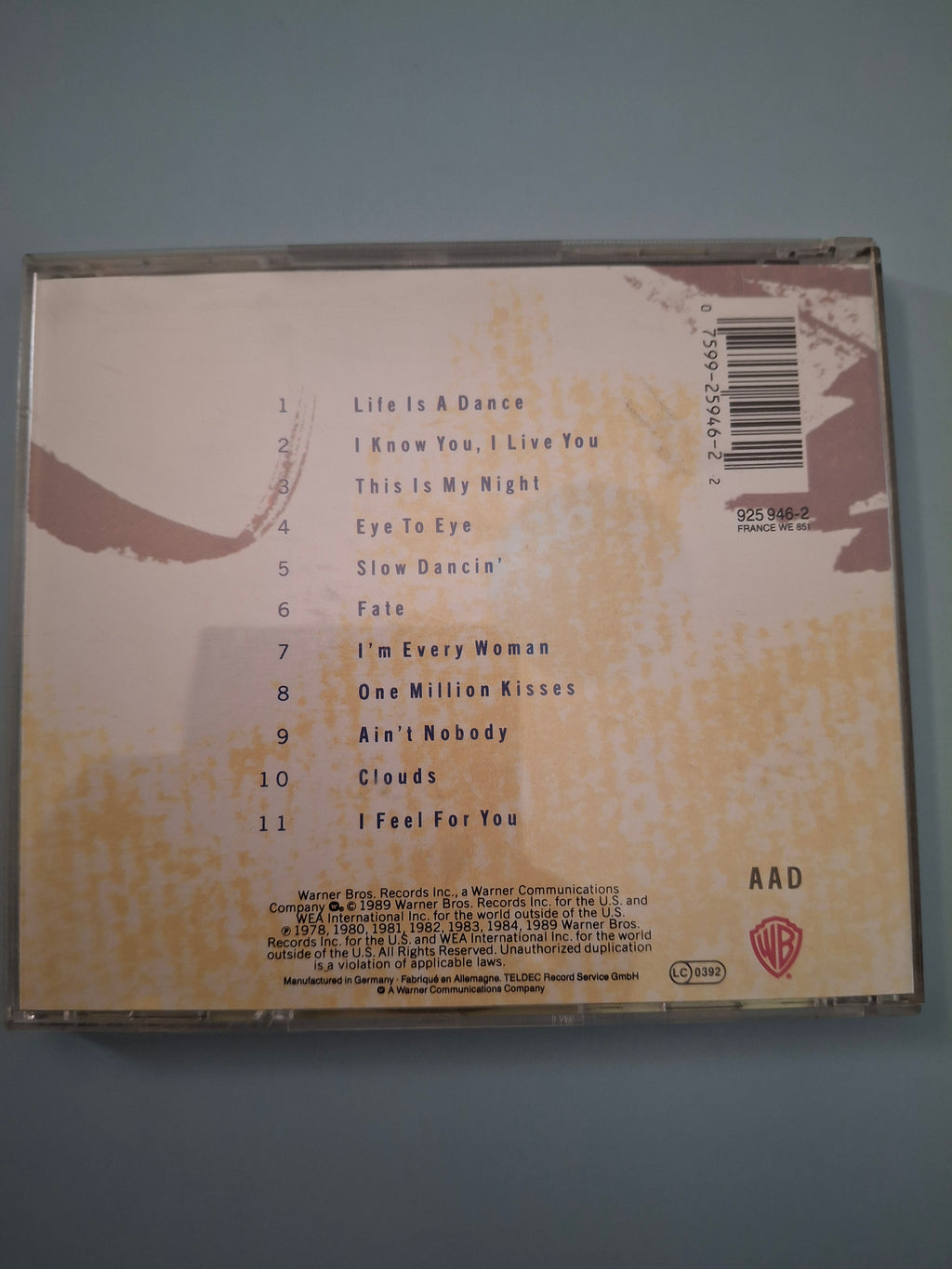 Chaka Khan - Life Is a Dance: The Remix Project - Vintage 1989 German Import Soul Funk CD - Warner Bros.