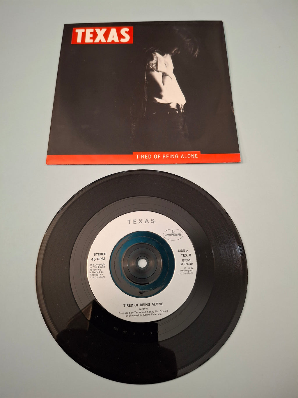 Texas - Tired Of Being Alone (1992 Mercury UK 7" Vinyl Single)