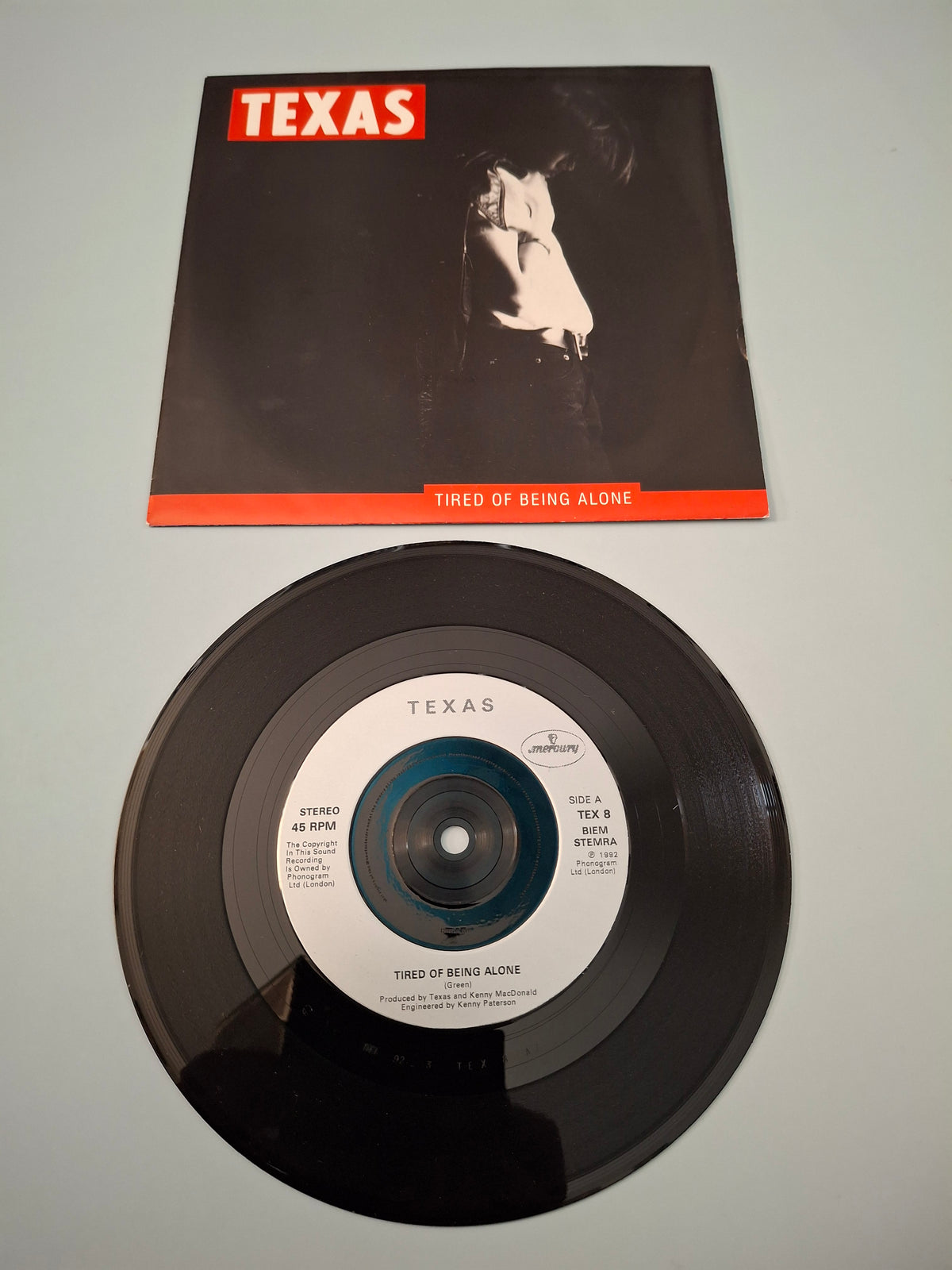 Texas - Tired Of Being Alone (1992 Mercury UK 7" Vinyl Single)