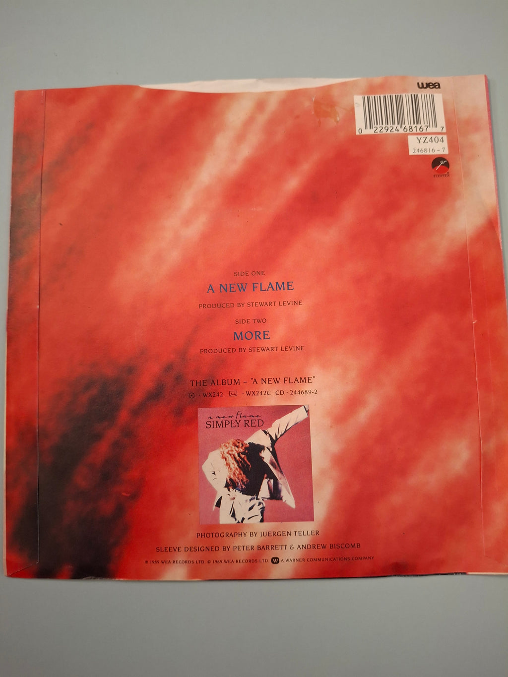 Simply Red - A New Flame (1989 WEA UK 7" Vinyl Single)