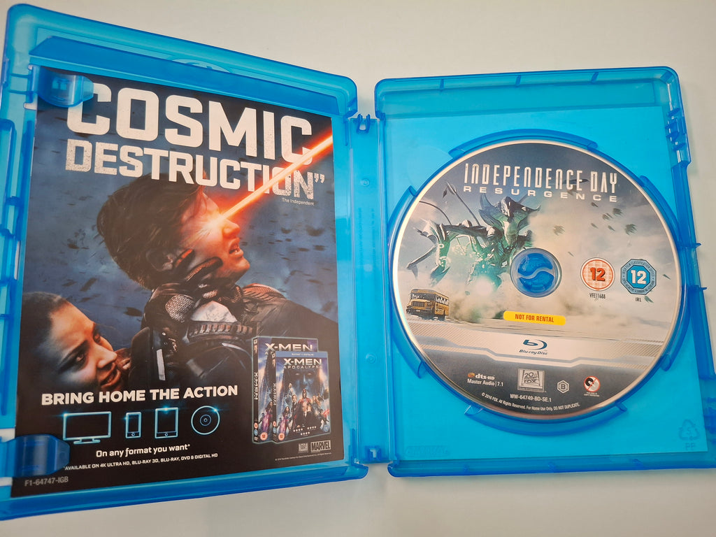 Independence Day: Resurgence (2016 UK Blu-ray + Digital HD Pre-Owned)