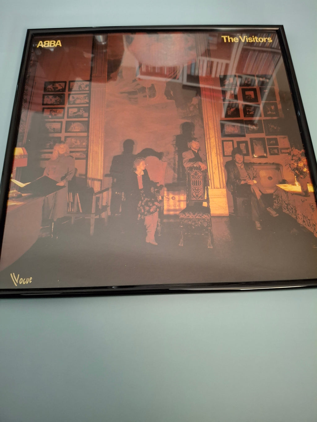Framed ABBA 'The Visitors' Original 1981 Vinyl Album Sleeve Display