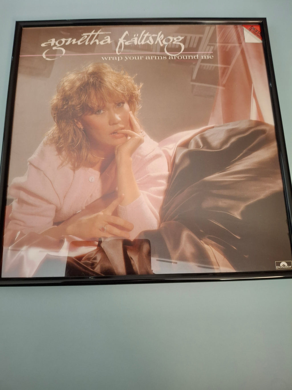 Framed Agnetha Fältskog 'Wrap Your Arms Around Me' Original 1983 Vinyl Album Sleeve Display