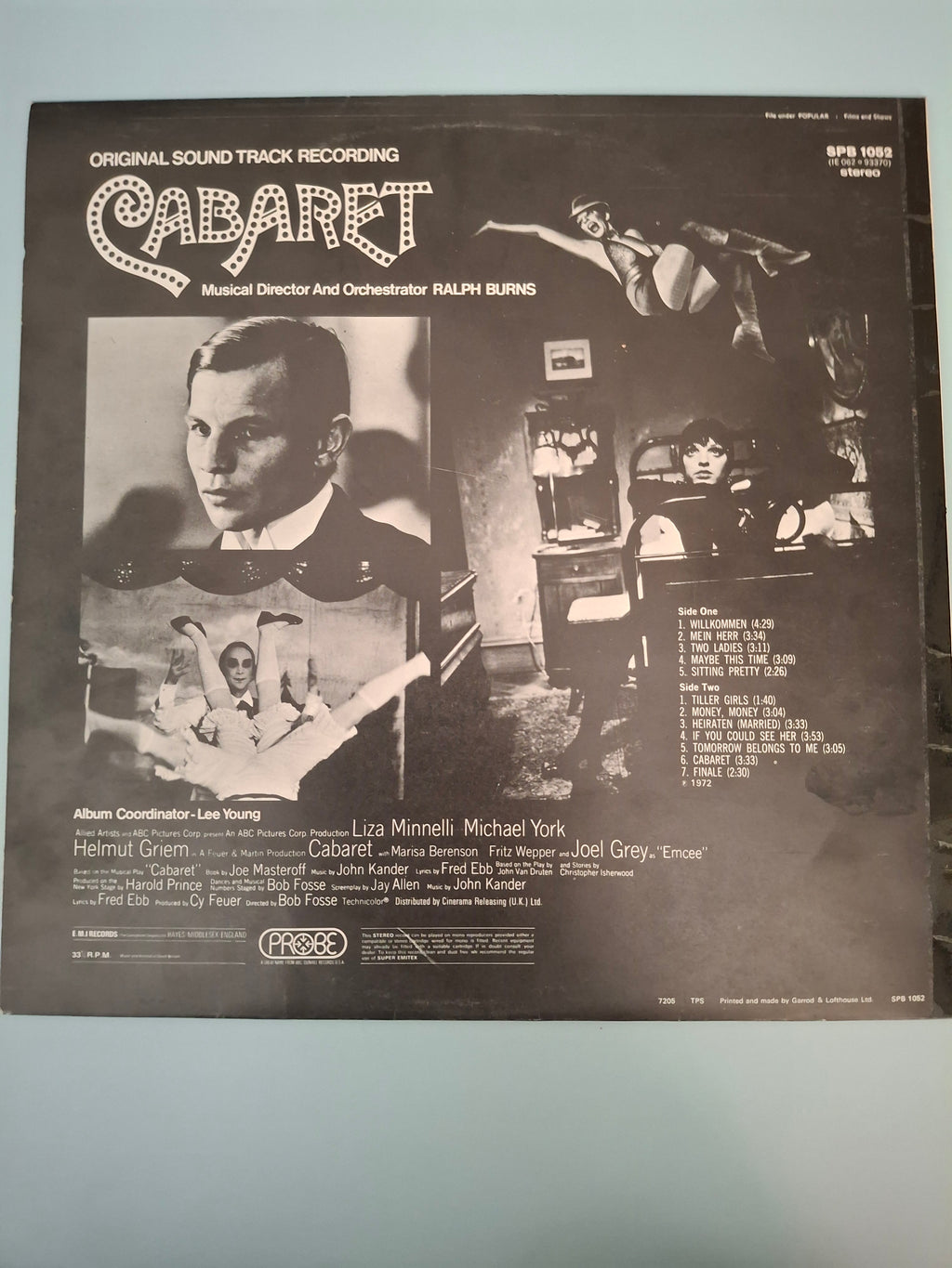 Cabaret - Original 1972 UK Soundtrack Vinyl LP (Liza Minnelli / Joel Grey)