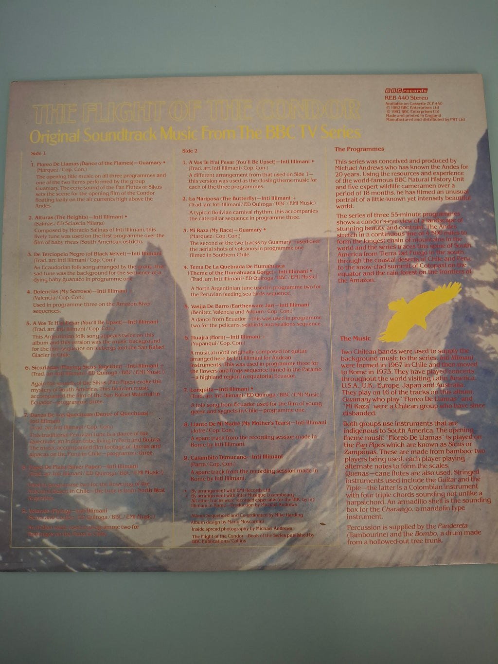 The Flight Of The Condor - BBC TV Series Original 1982 UK Gatefold Vinyl LP (REB 440)