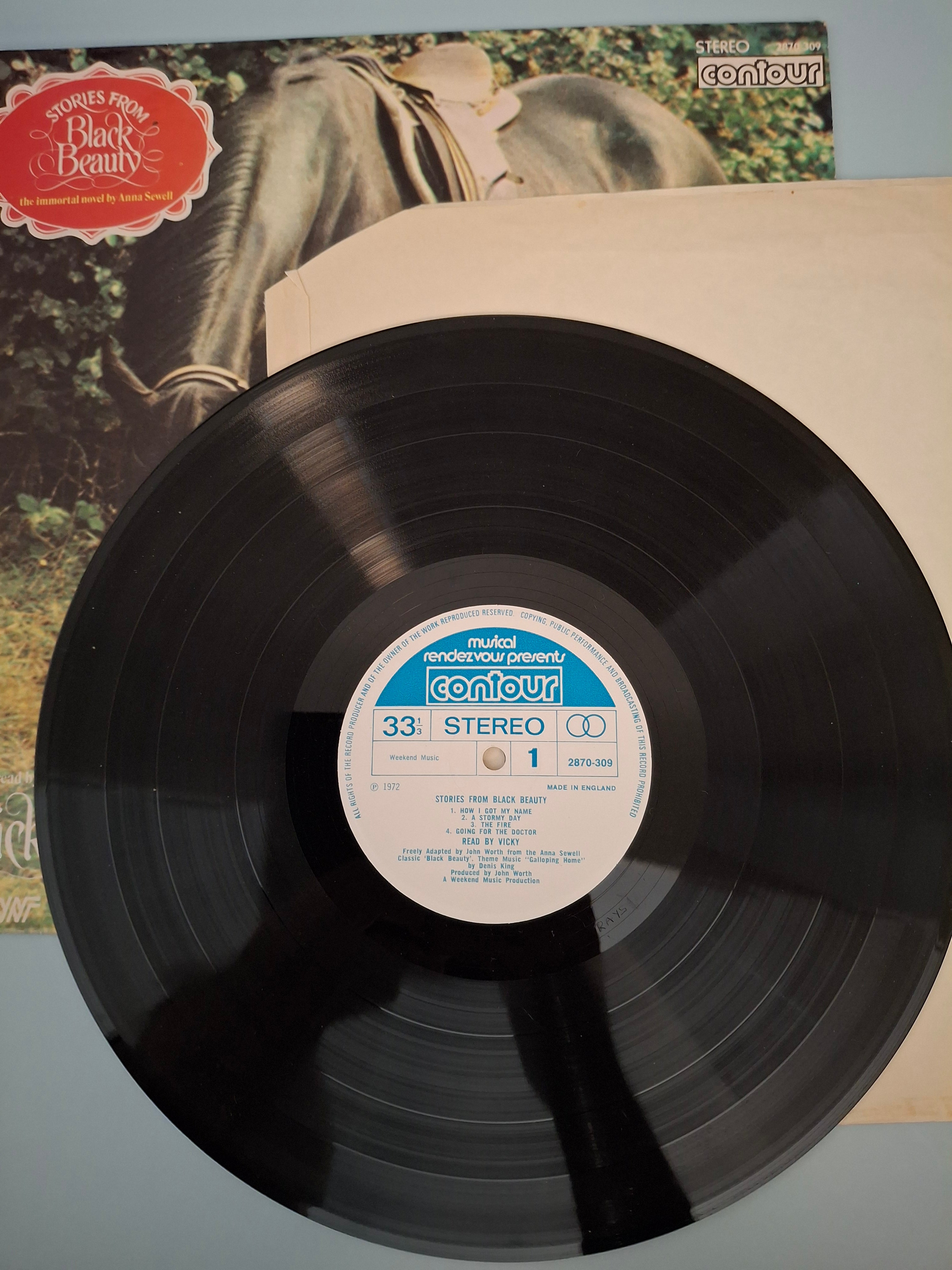 Stories From Black Beauty - Original 1973 UK TV Tie-In Vinyl LP (Contour 2870 309)