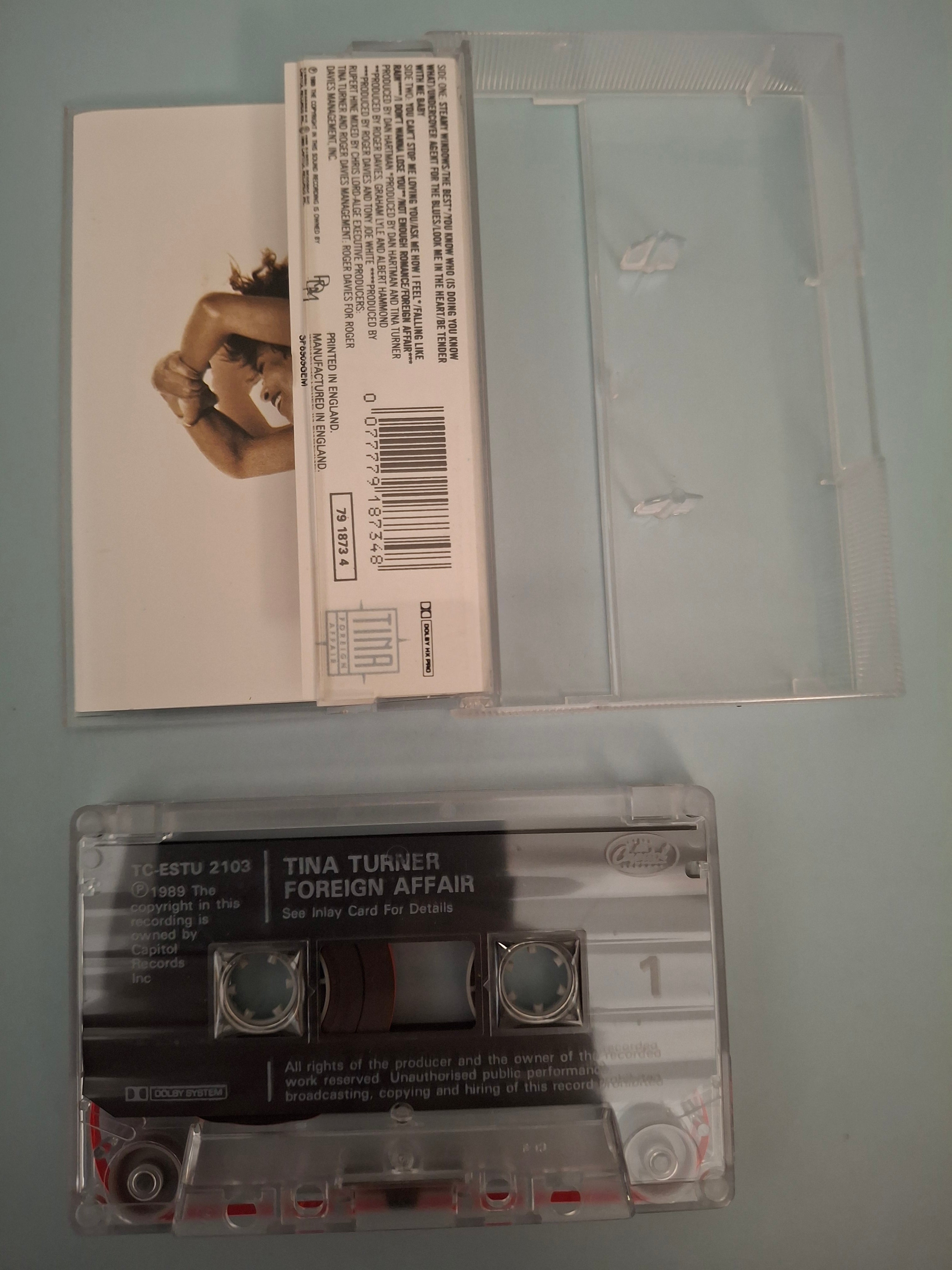 Tina Turner - Foreign Affair Original 1989 UK Cassette Tape (Capitol TC-ESTU 2103)