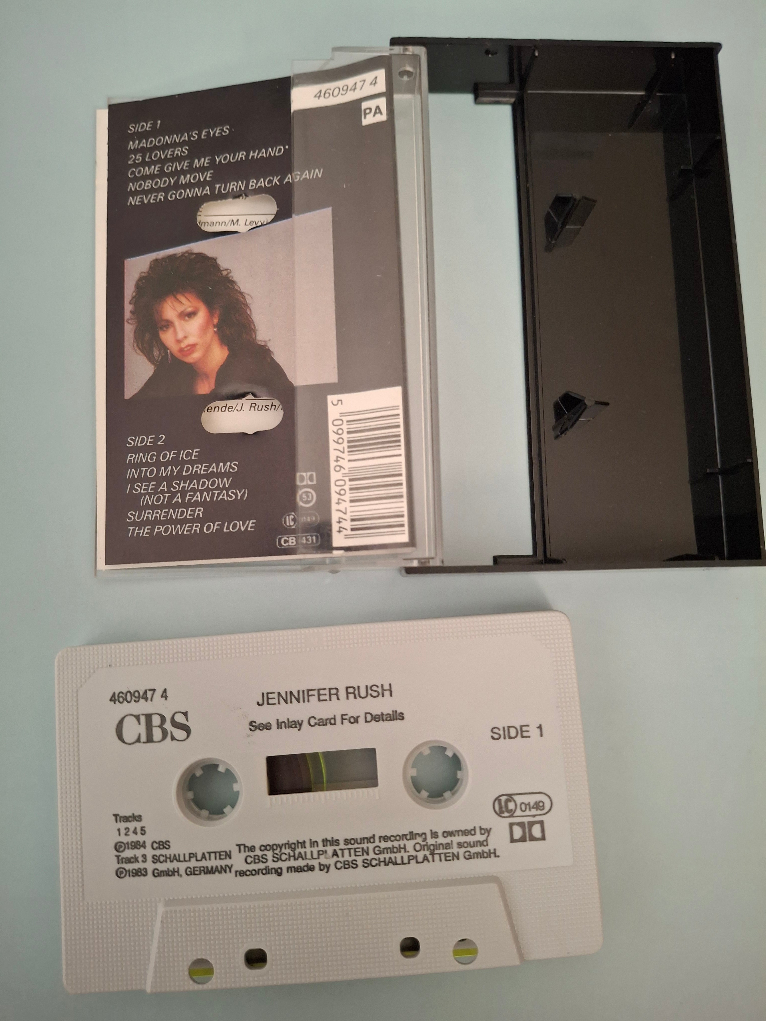 Jennifer Rush - Self Titled Original 1985 UK/Europe Cassette Tape (CBS 460947 4)