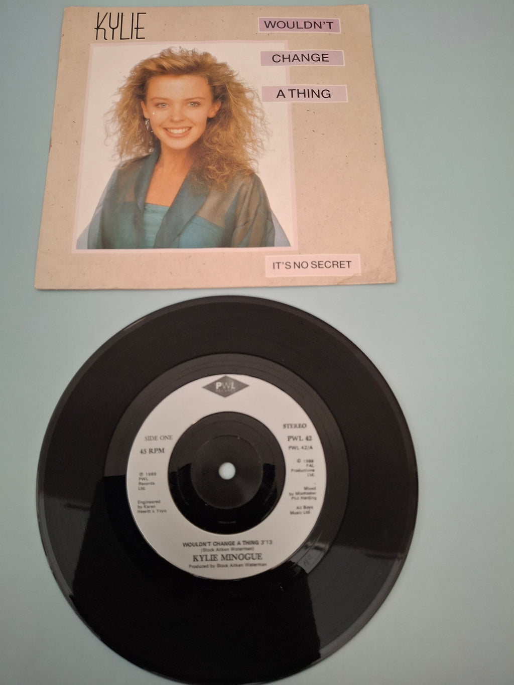 Kylie Minogue - Wouldn't Change A Thing Original 1989 UK 7" Vinyl Picture Sleeve Single (PWL 42)